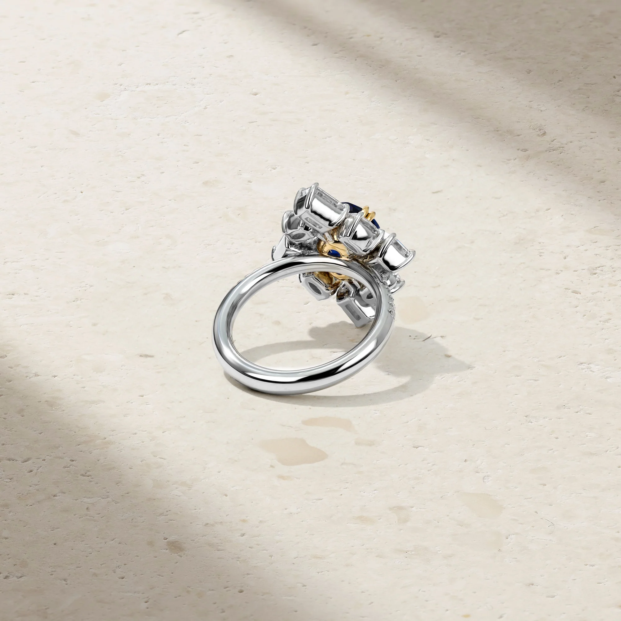 Asymmetra Sapphire Ring - Image 3