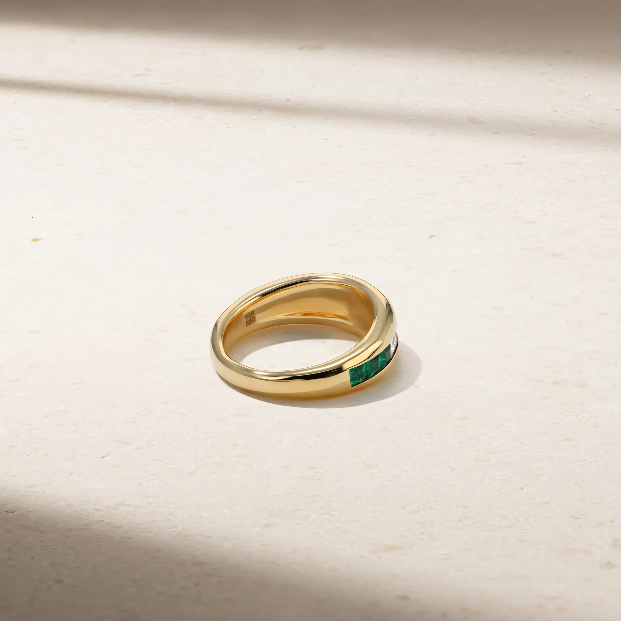 Aurora Emerald and Diamond Ring - Image 3