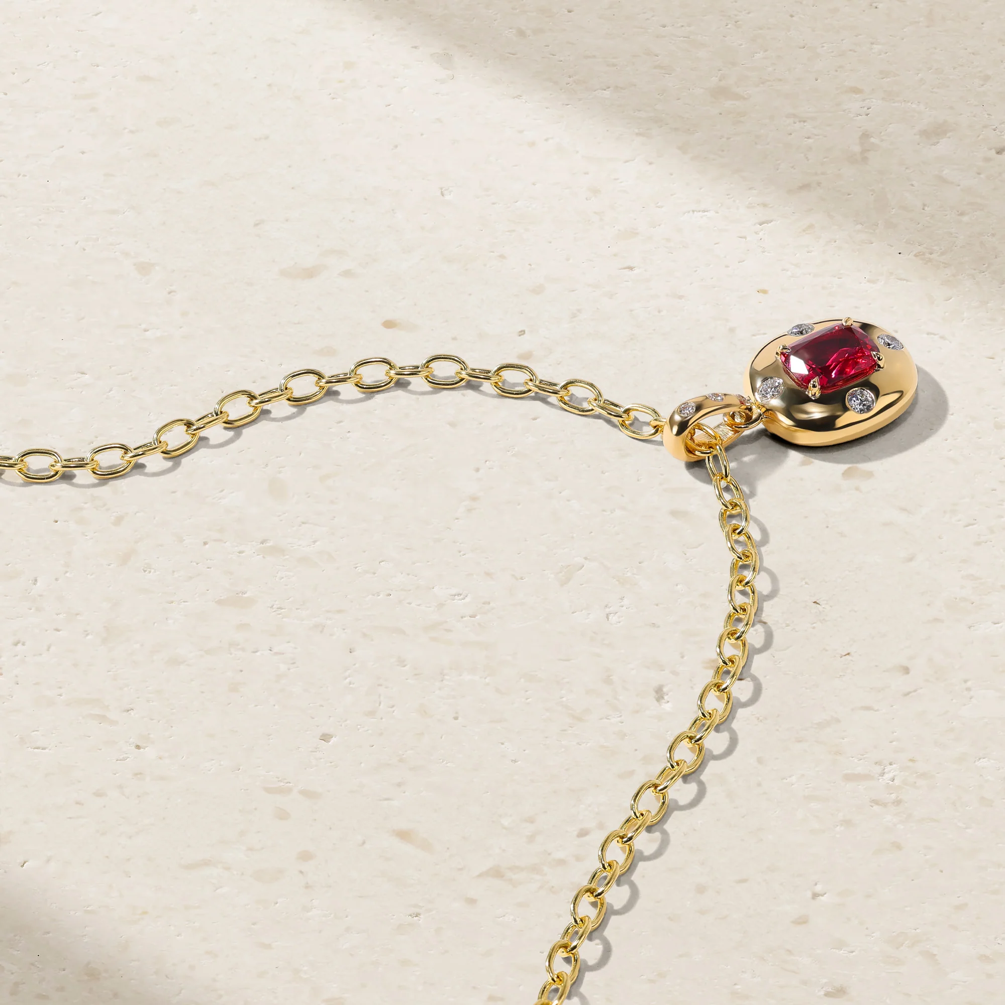 Aurum Cushion Shape Red Spinel Pendant - Image 2