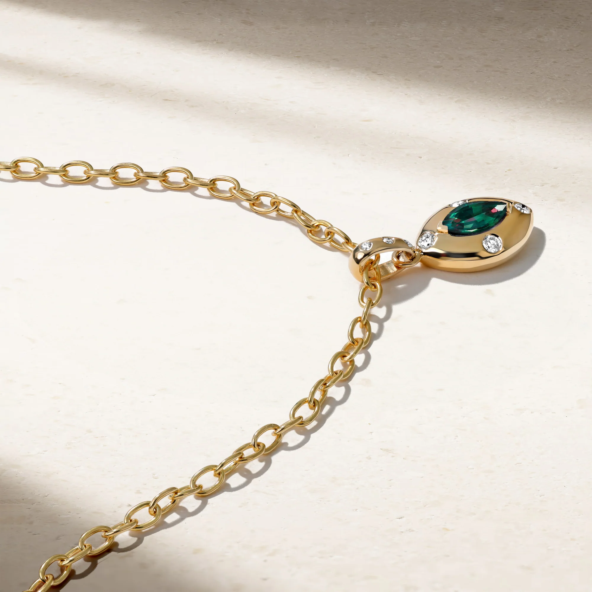 Aurum Marquise Shape Alexandrite Pendant - Image 2