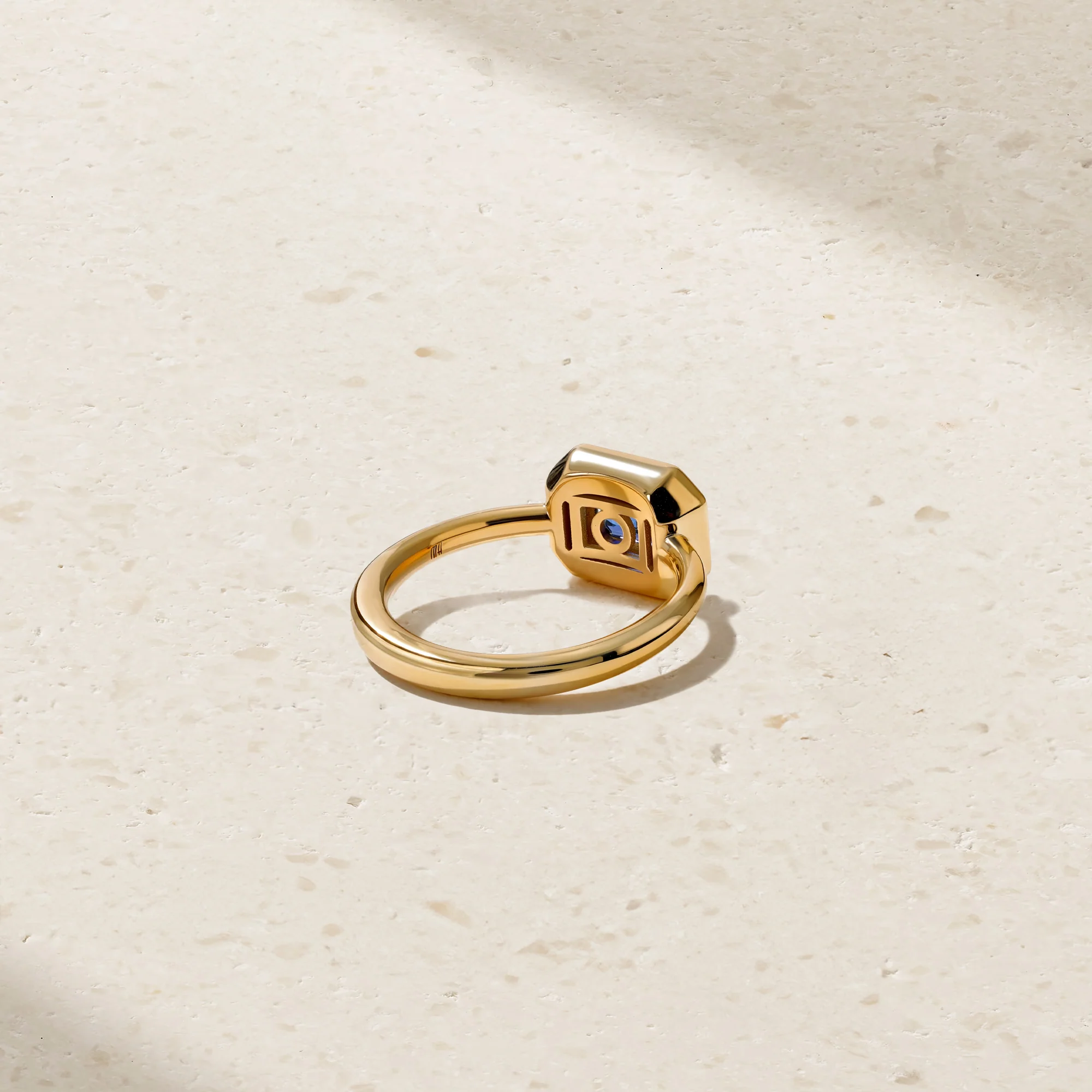 Aurum Octagonal Sapphire Ring - Image 3