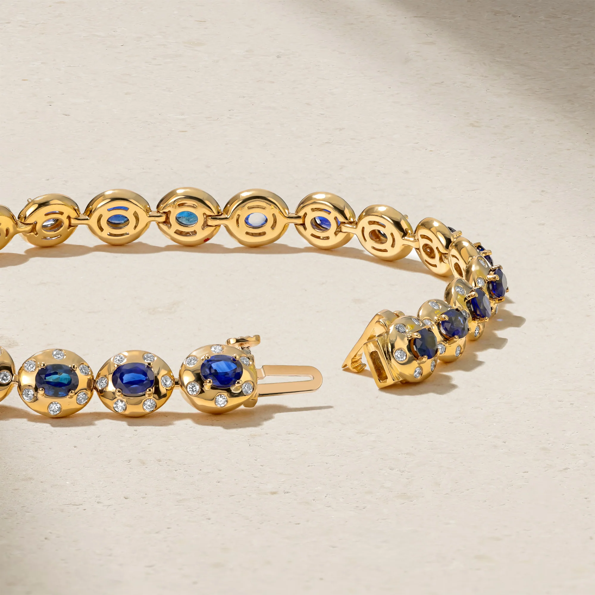 Aurum Oval Sapphire Bracelet - Image 3
