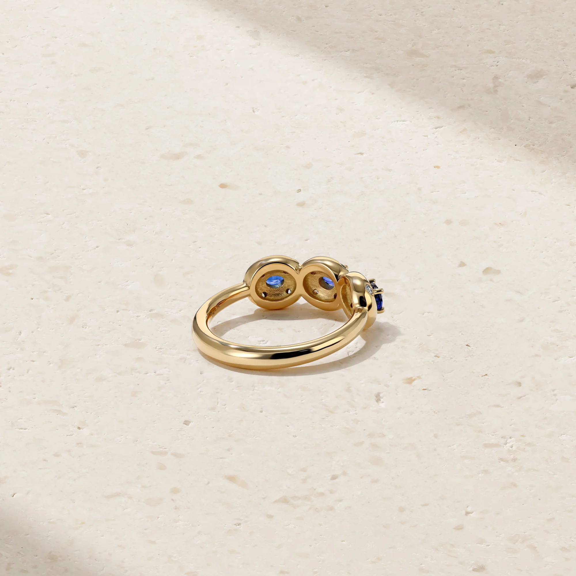 Aurum Triple Oval Sapphire Band - Image 3