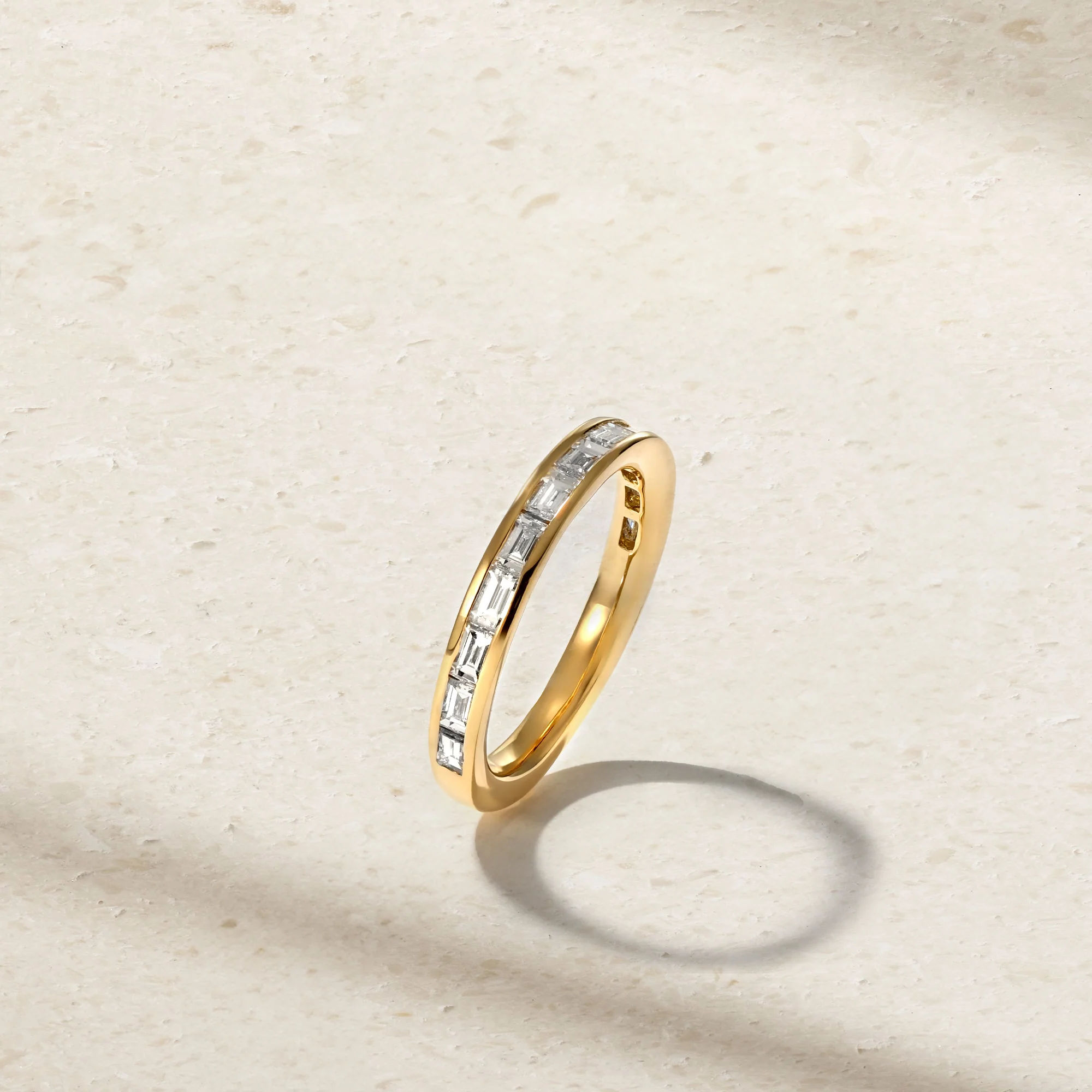 Baguette Diamond Thread Ring - Image 3