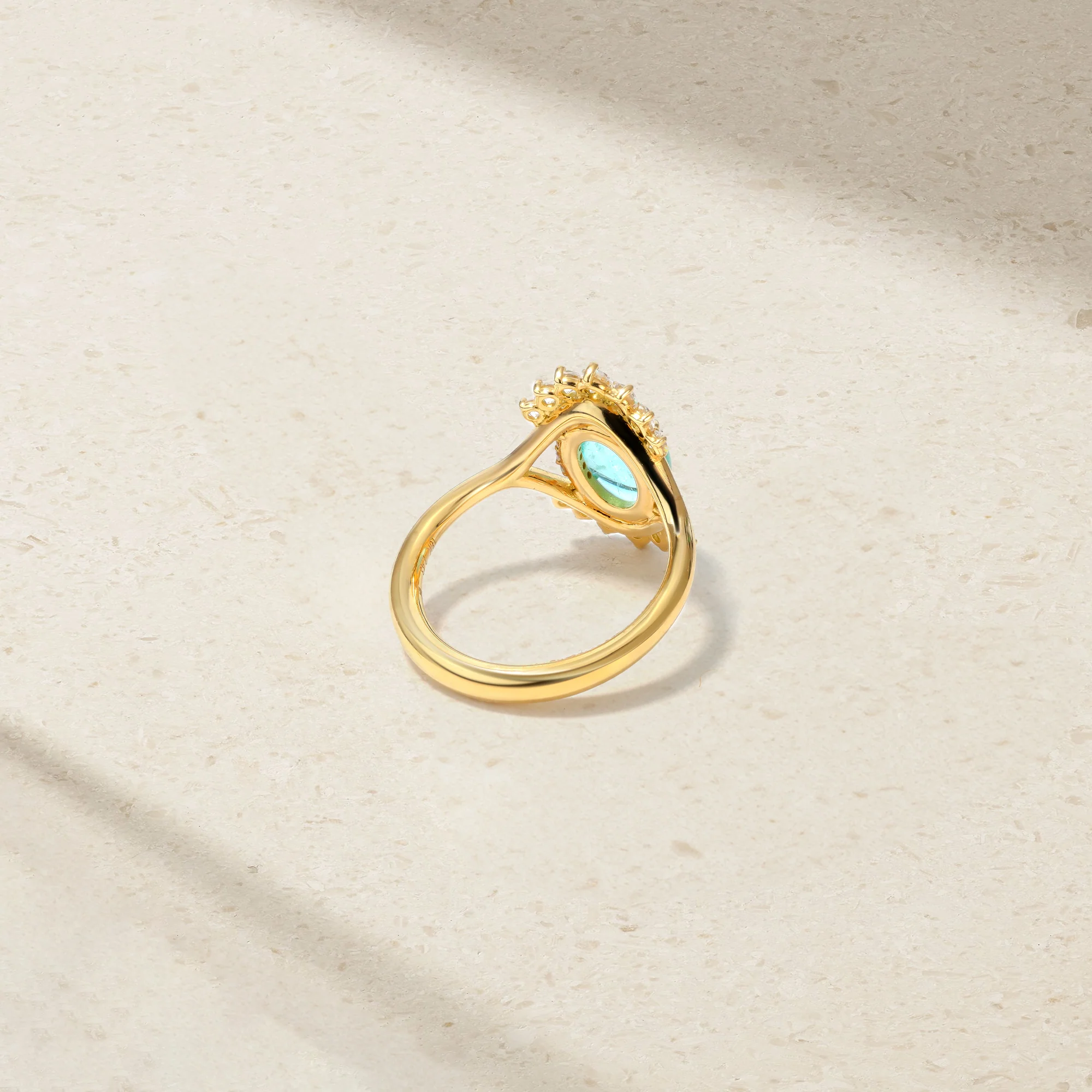 Beholder Paraiba and Diamond Ring - Image 4