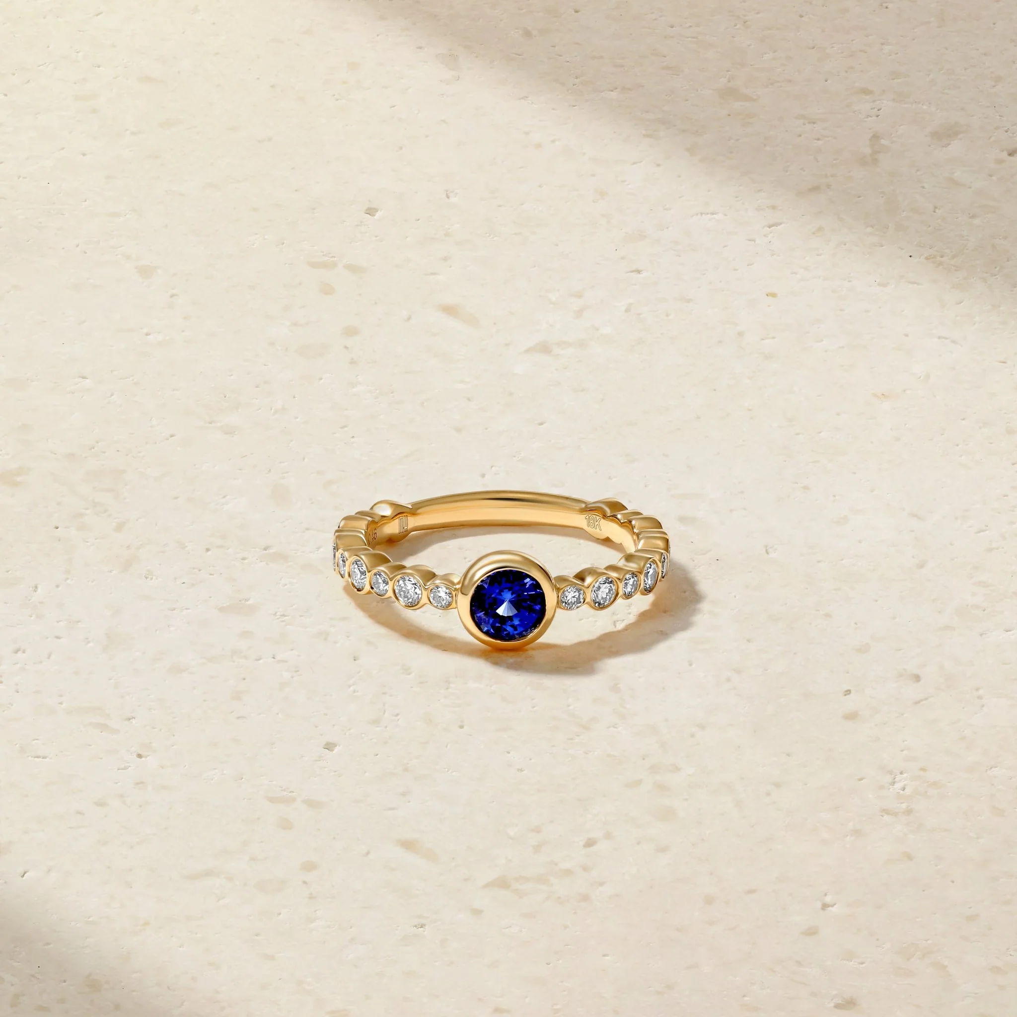 Bubbly Crescendo Sapphire and Diamond Ring - Image 3
