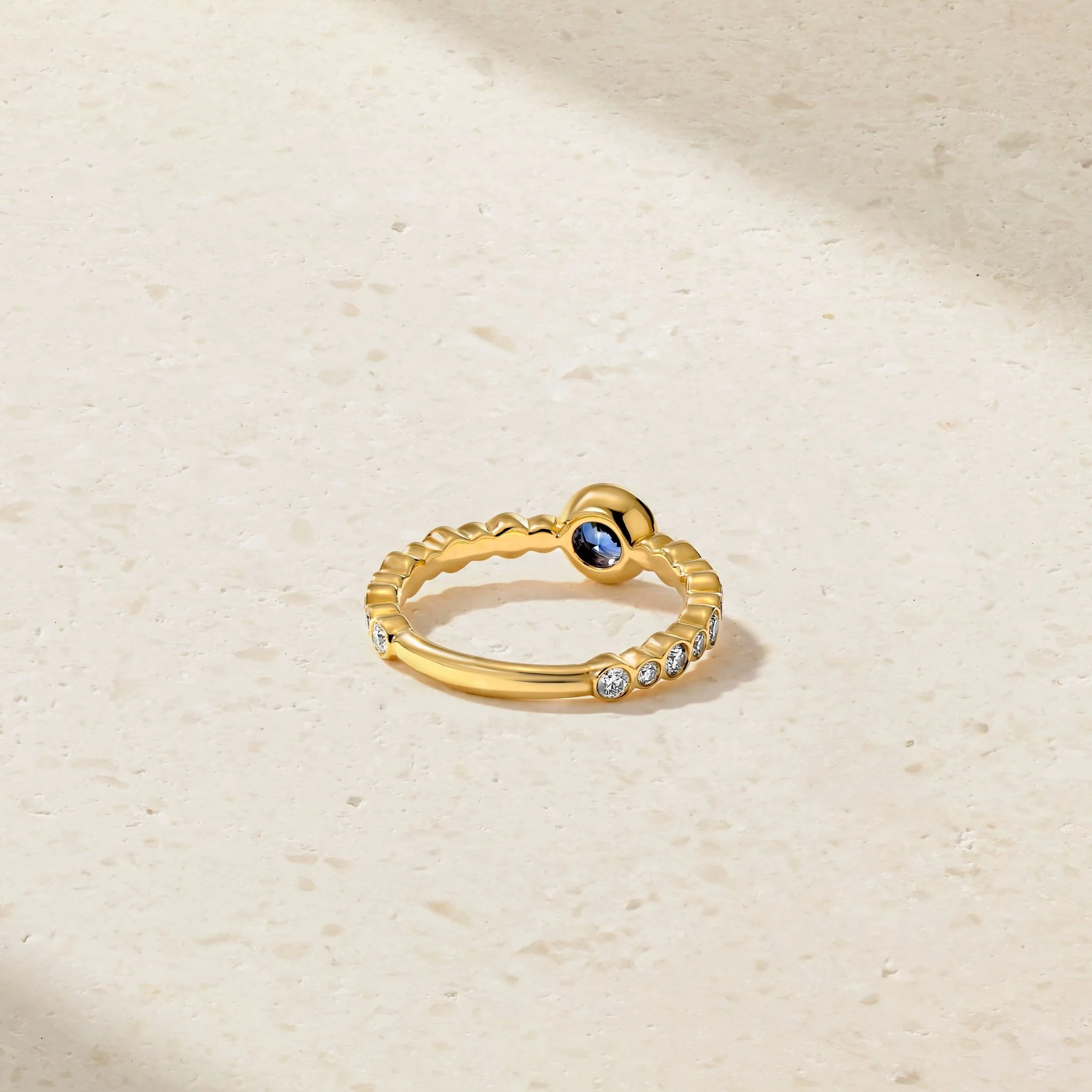 Bubbly Crescendo Sapphire and Diamond Ring - Image 4