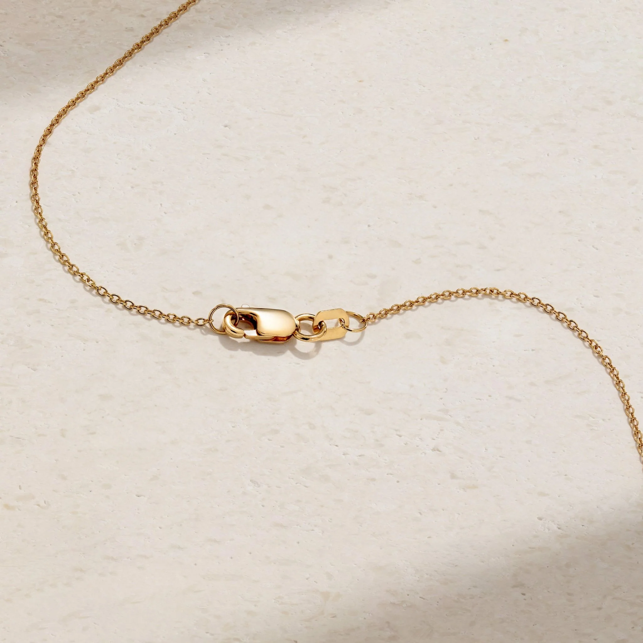 Bubbly Crescent Moon Sapphire and Diamond Necklace - Image 4