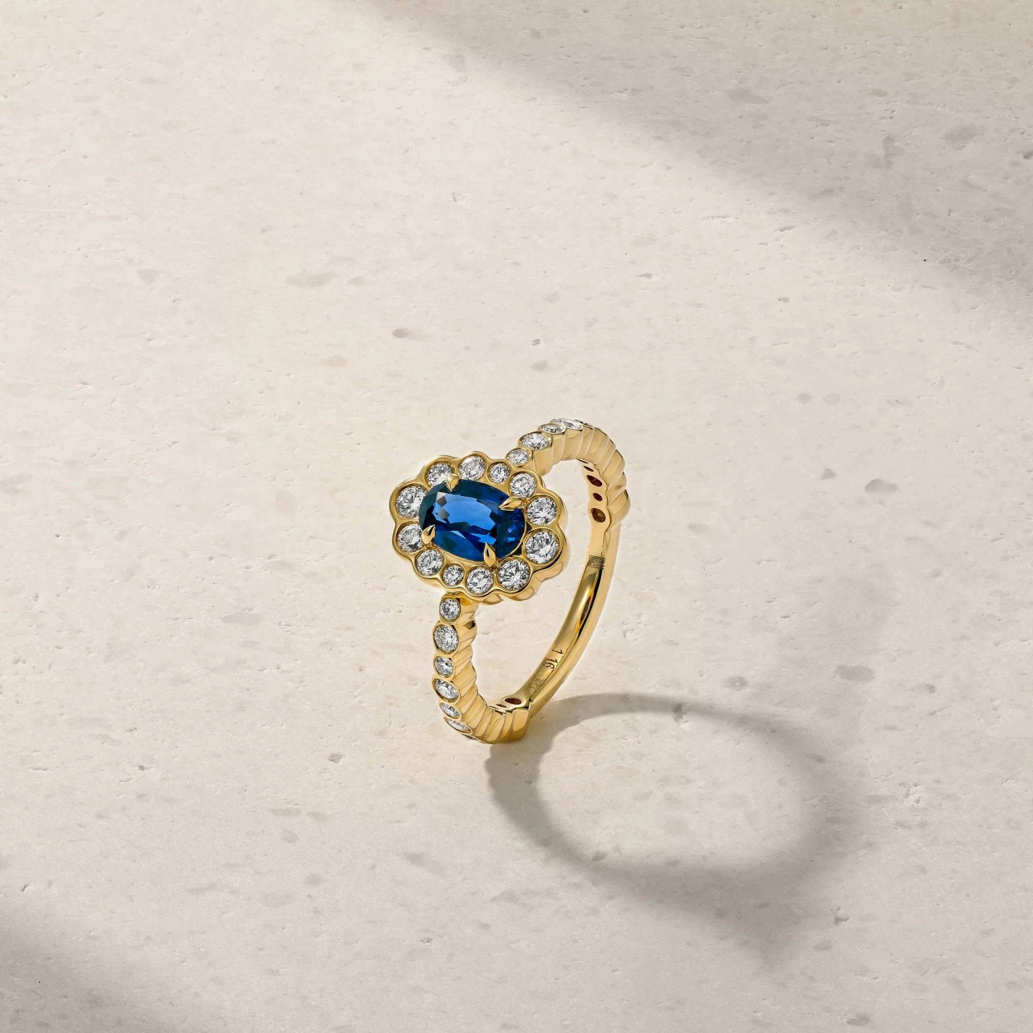 Bubbly Jubilee Sapphire and Diamond Ring - Image 3
