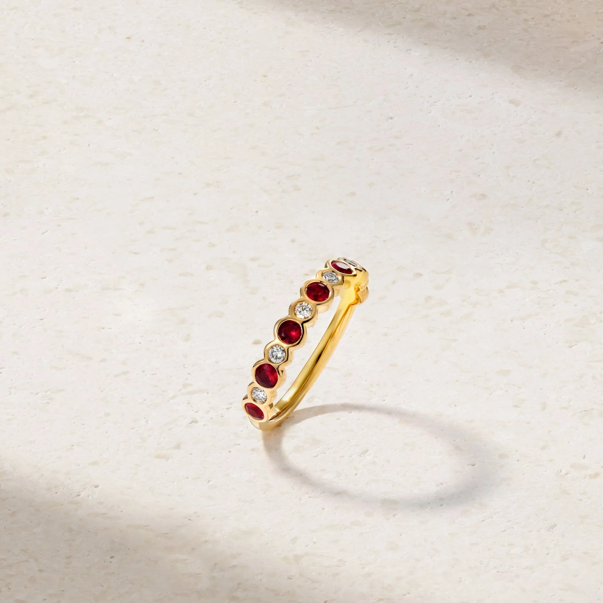 Bubbly Ruby and Diamond Ring - Image 3
