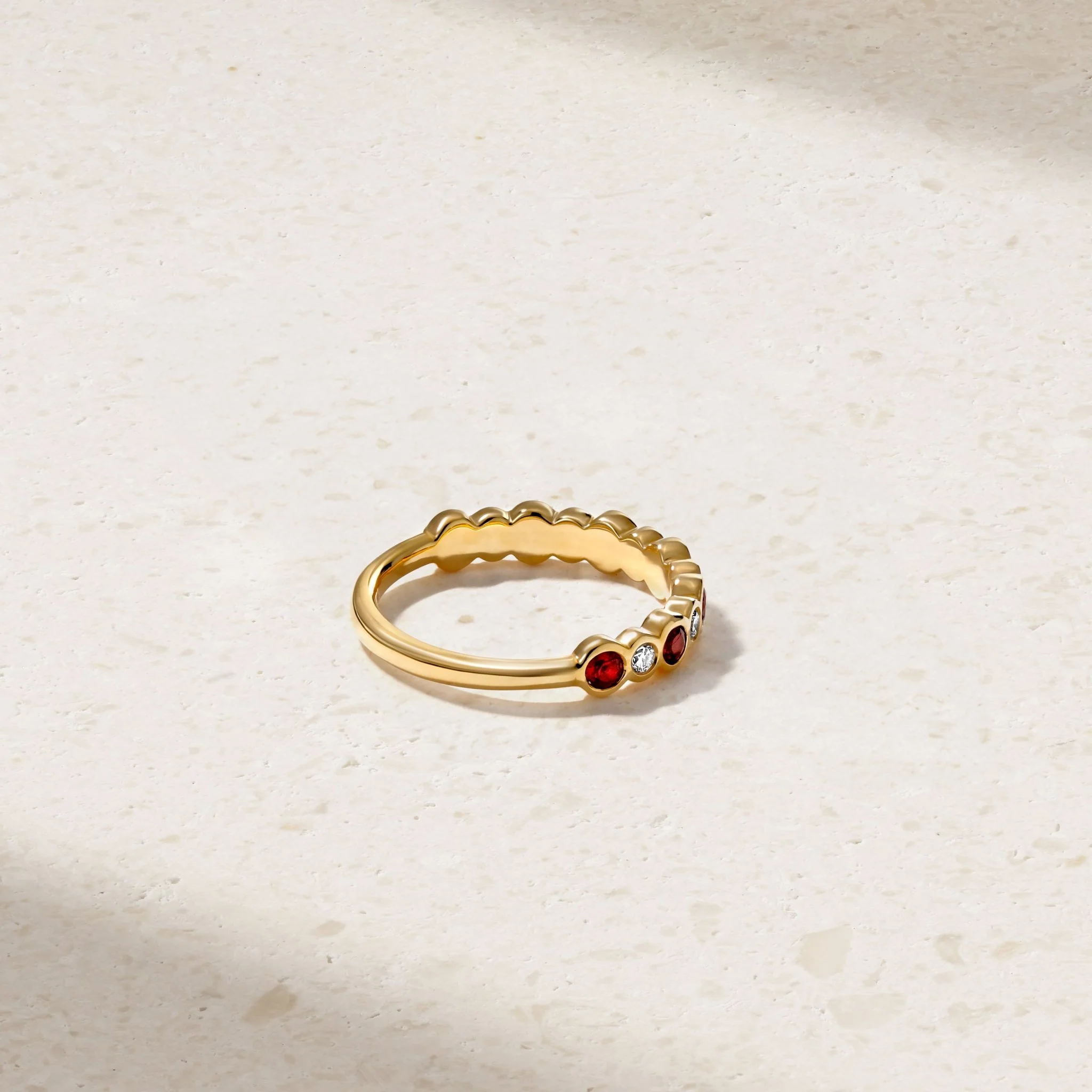 Bubbly Ruby and Diamond Ring - Image 4