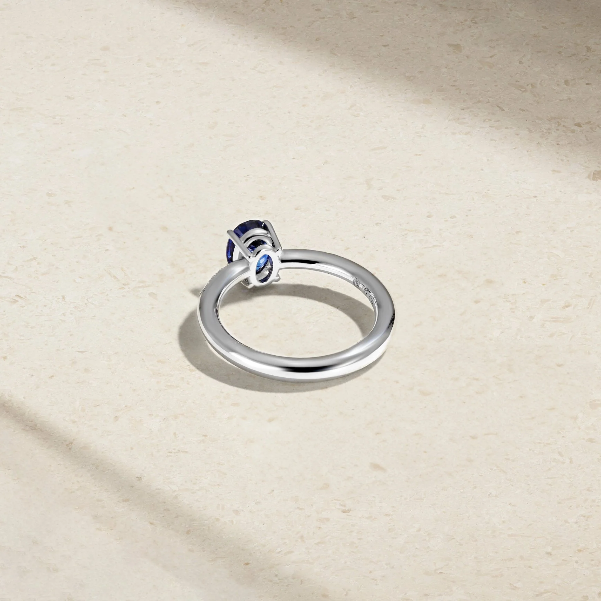 Celeste Sapphire and Diamond Ring - Image 4