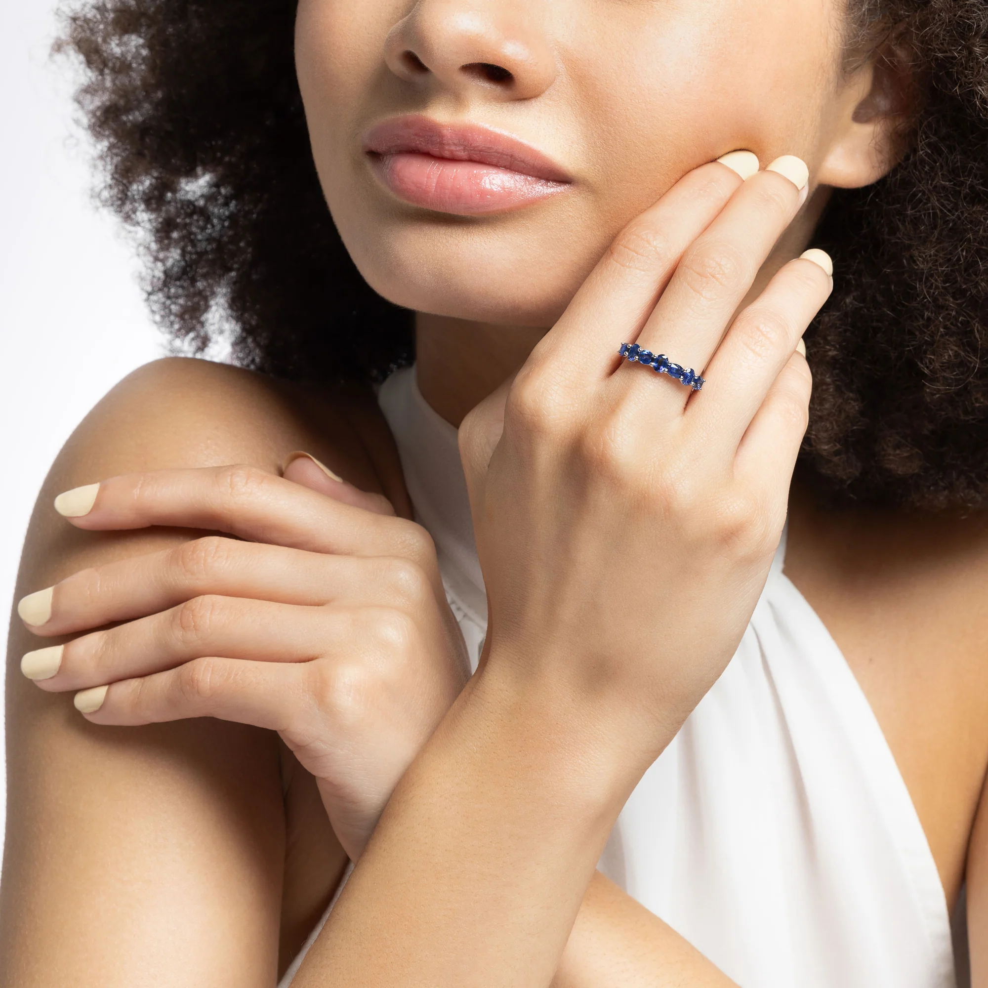 Crackle Sapphire Ring - Image 2