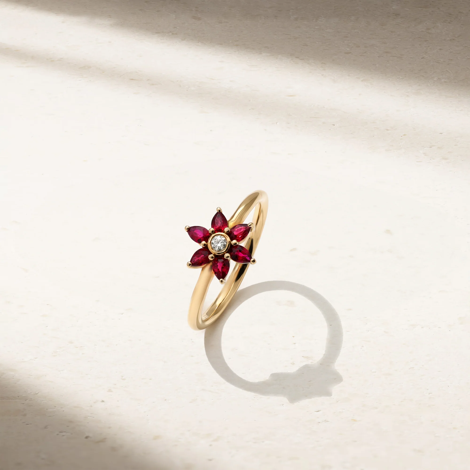 Daffodil Garden Ruby and Diamond Ring - Image 3