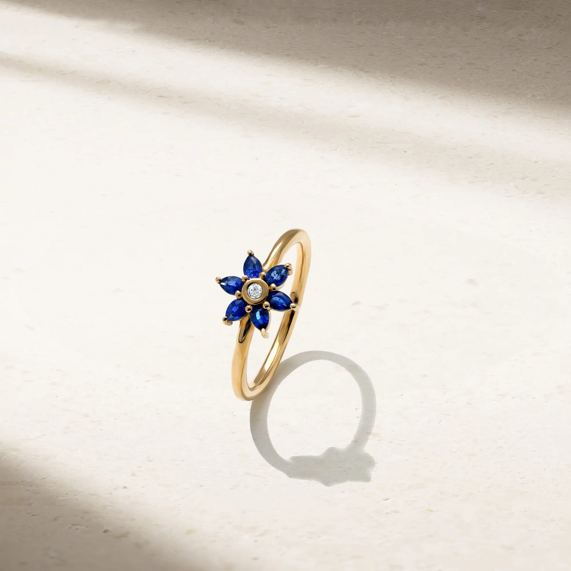 Daffodil Garden Sapphire and Diamond Ring - Image 2