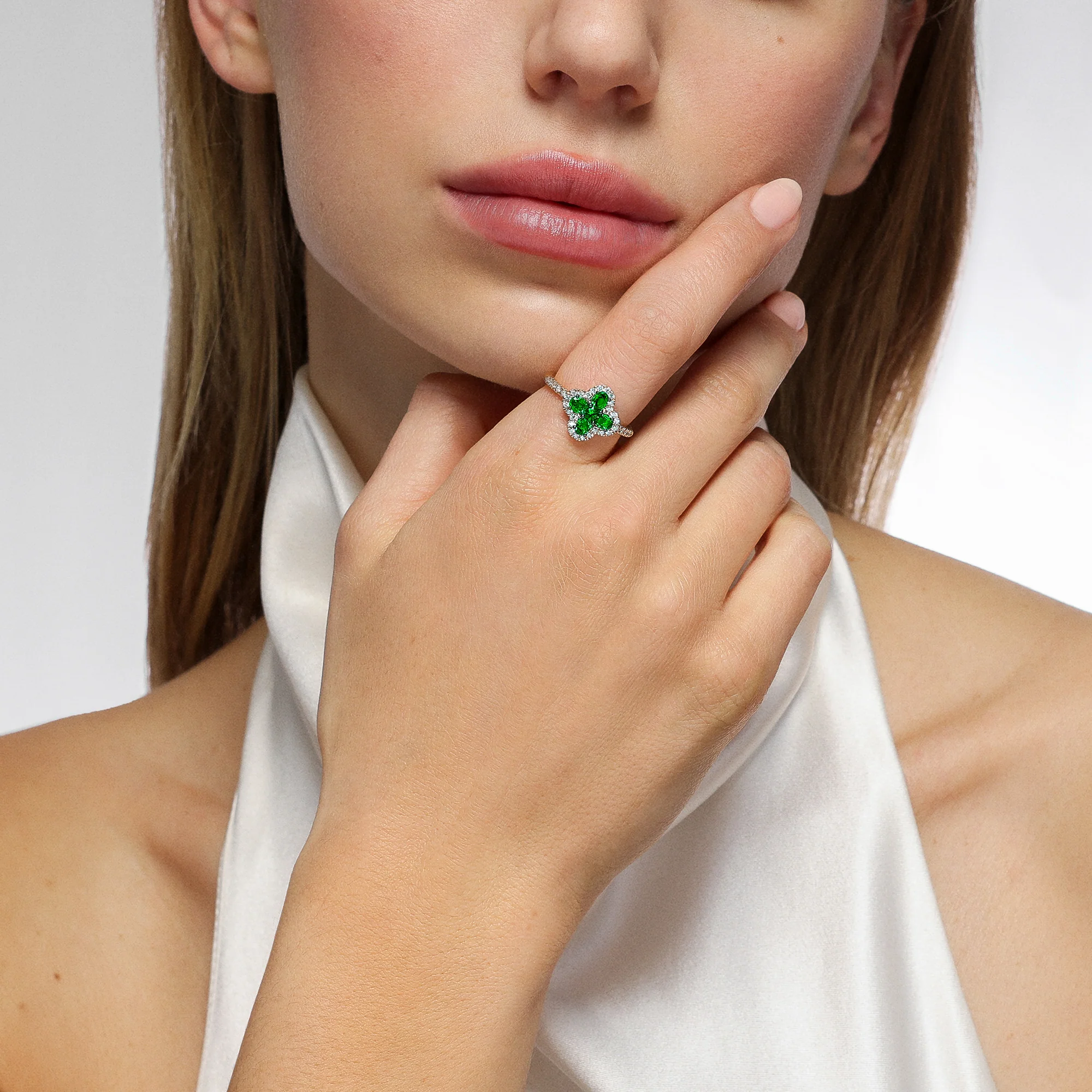 Felicity Emerald and Diamond Ring - Image 2