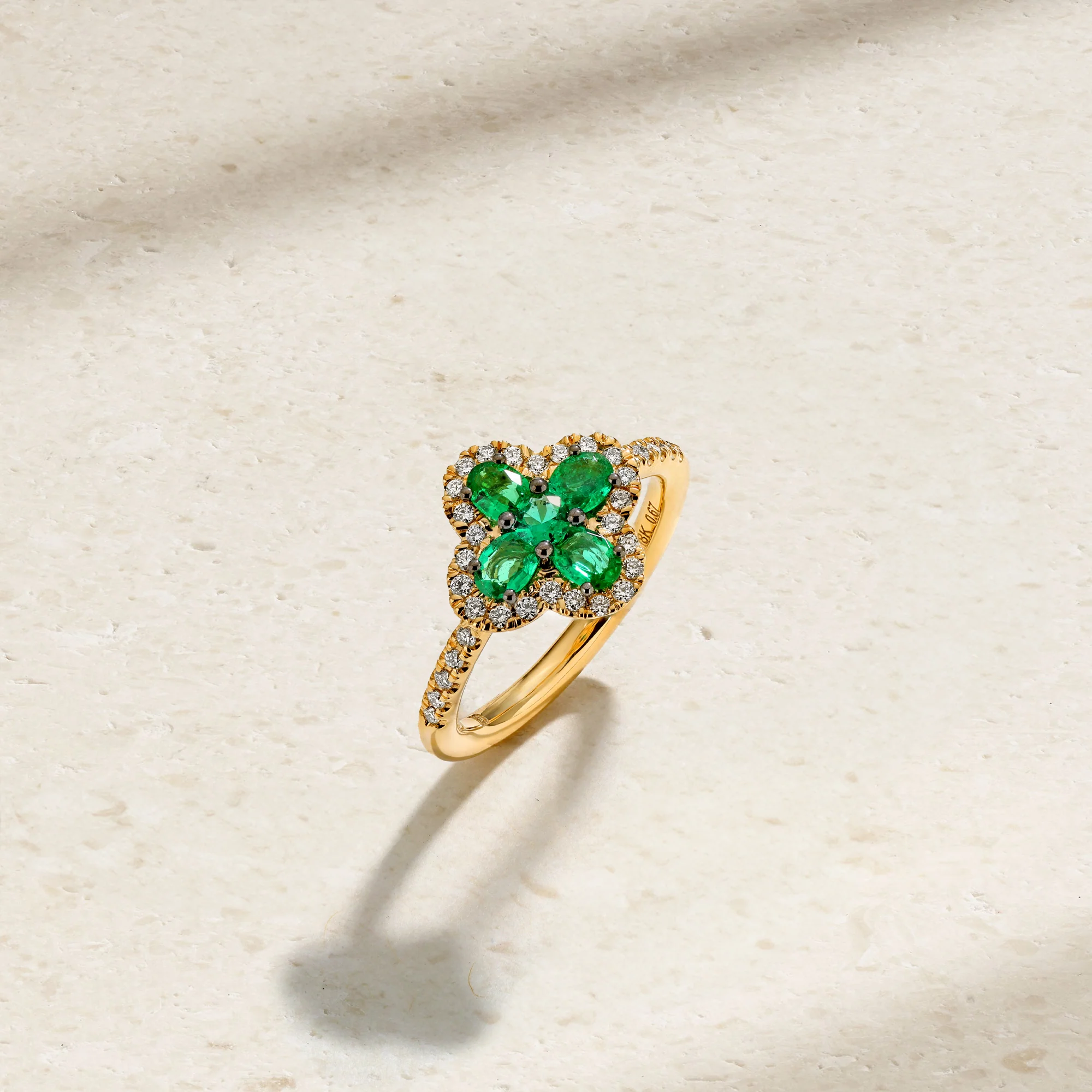 Felicity Emerald and Diamond Ring - Image 3