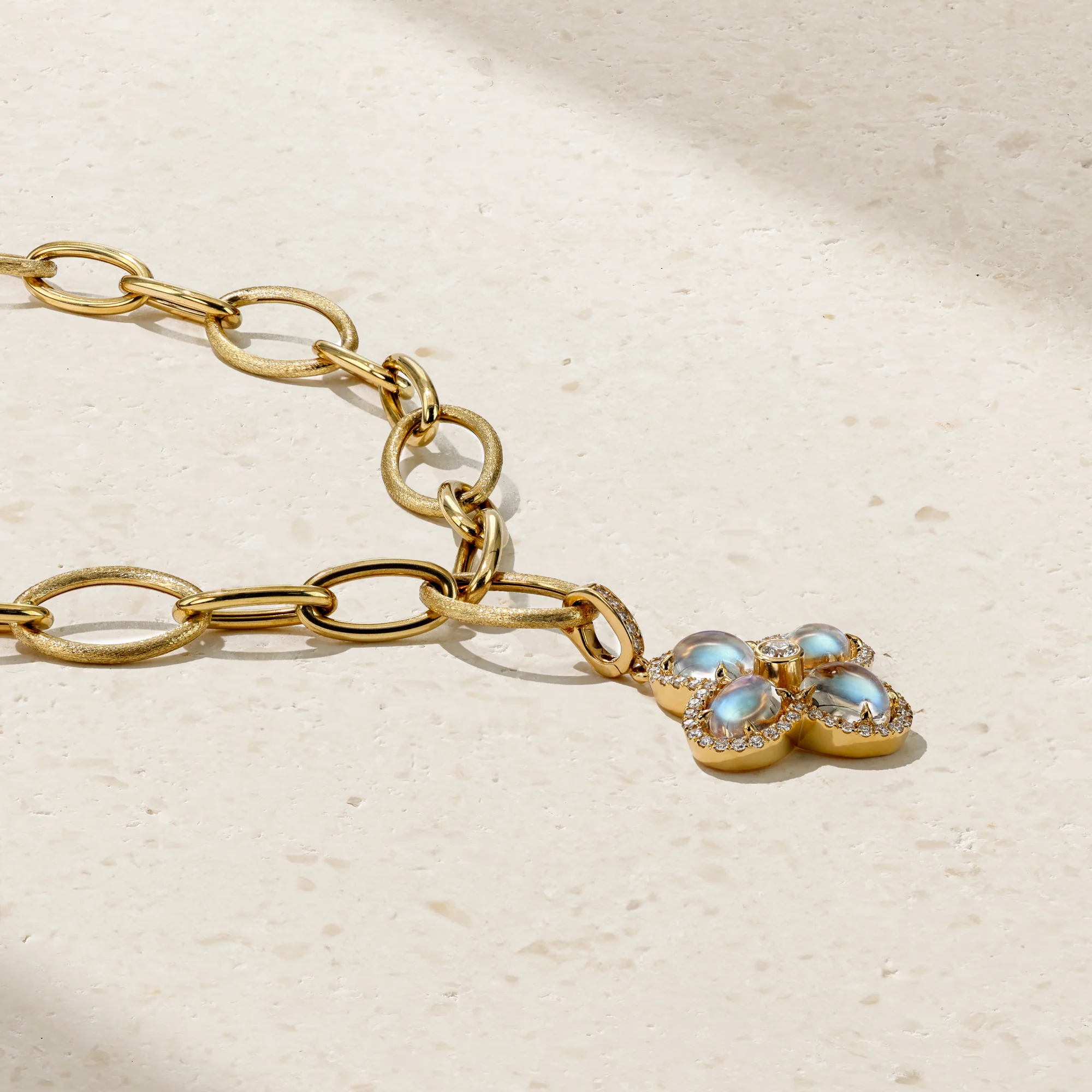 Felicity Moonstone and Diamond Necklace - Image 3
