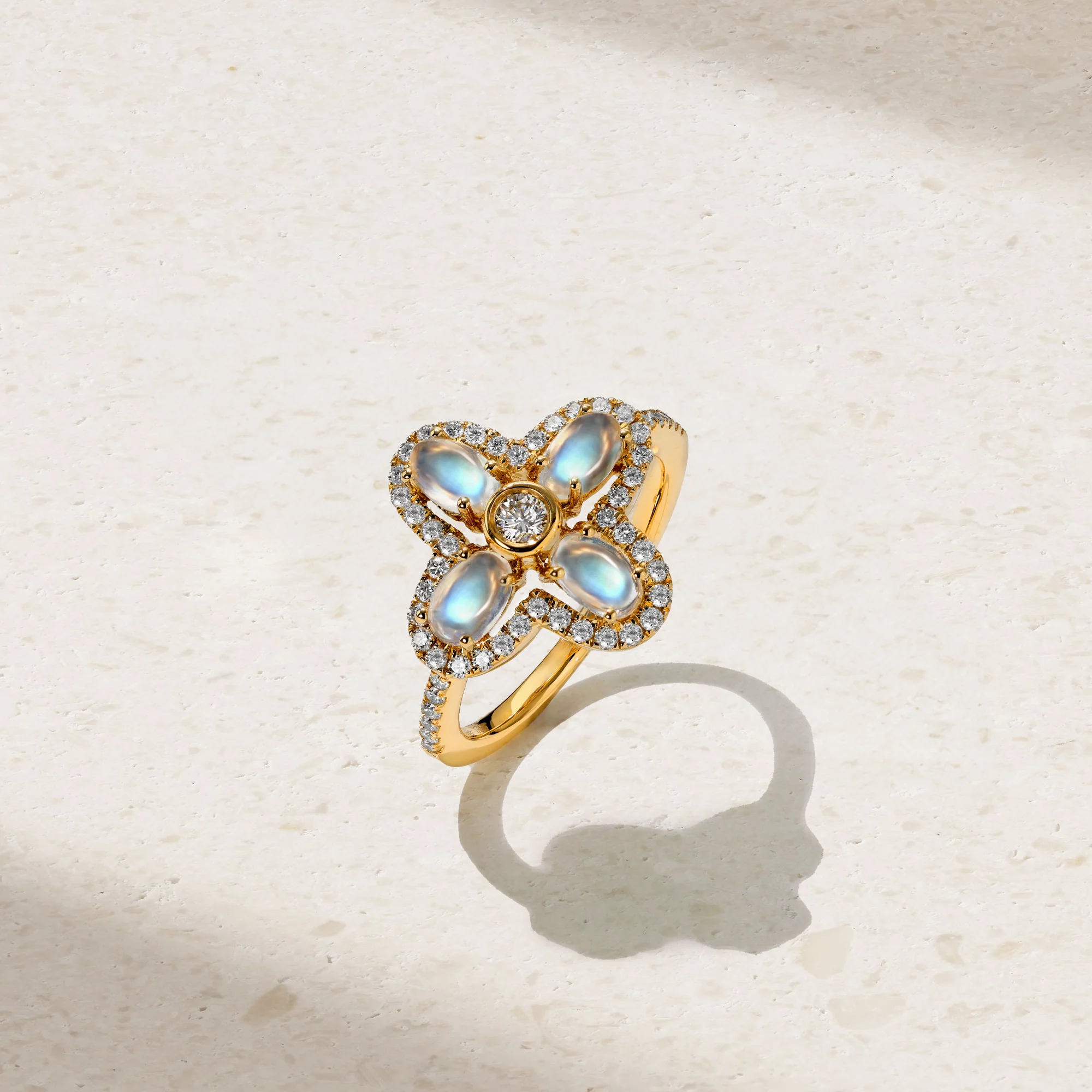 Felicity Moonstone and Diamond Ring - Image 3