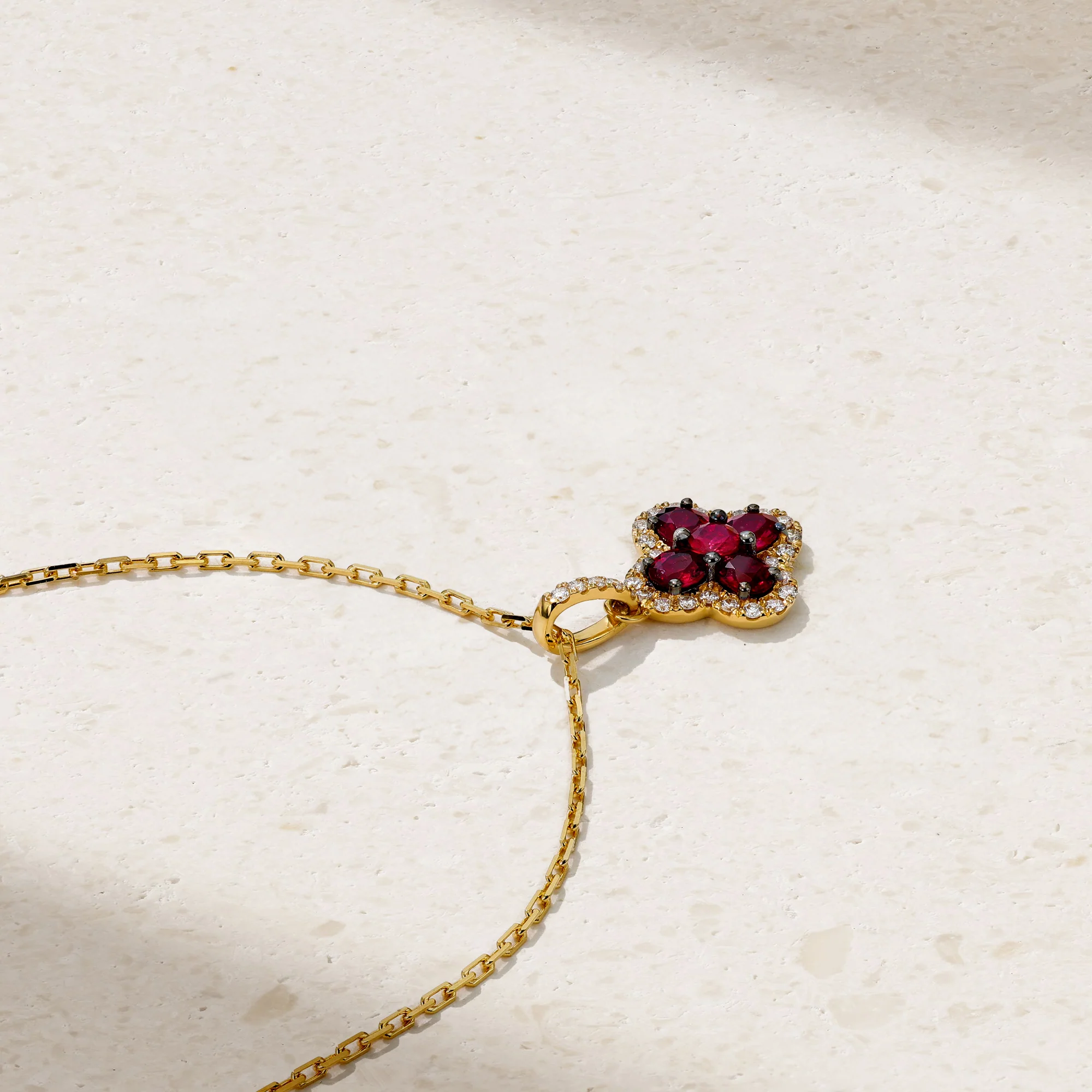 Felicity Ruby and Diamond Pendant - Image 2