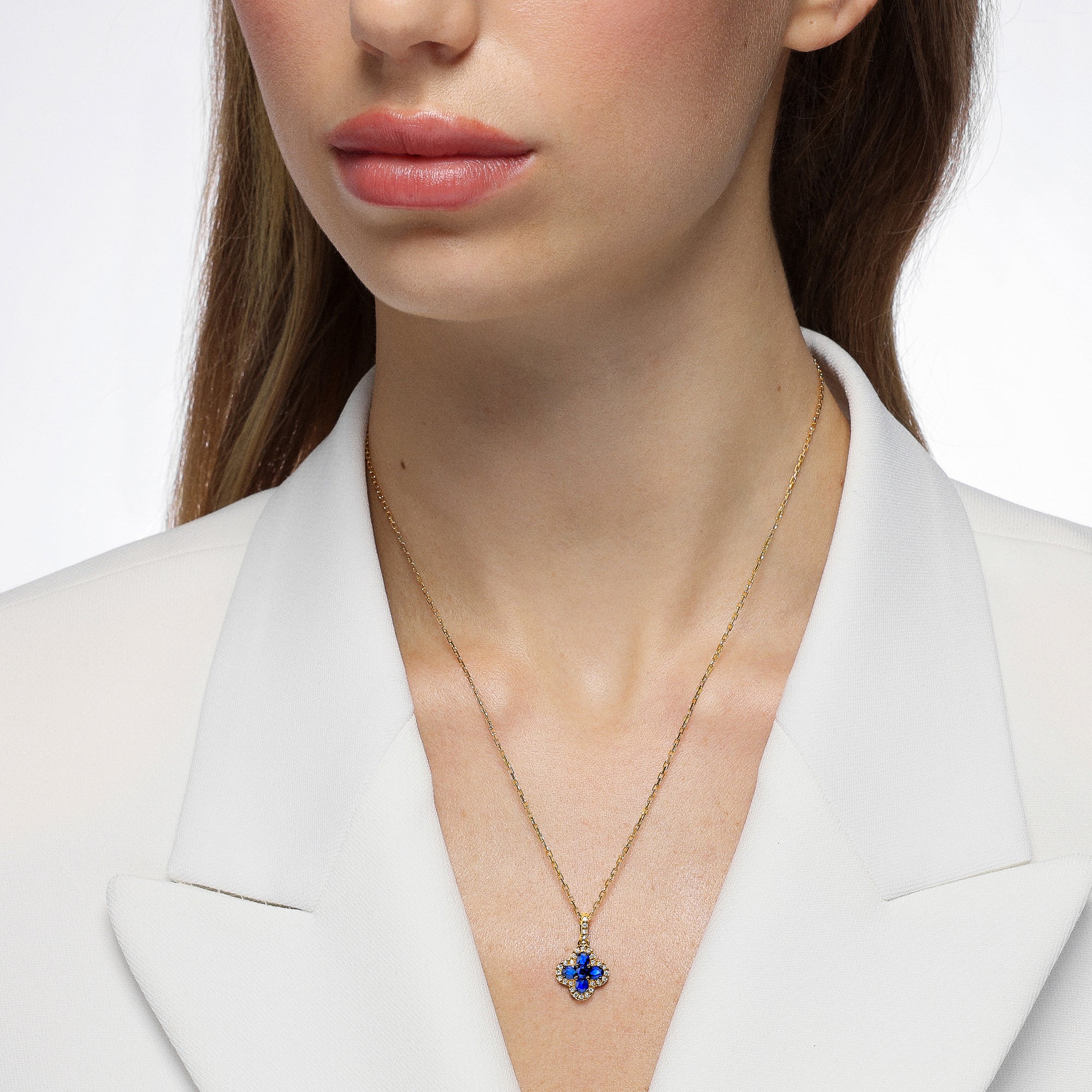 Felicity Sapphire and Diamond Pendant - Image 2