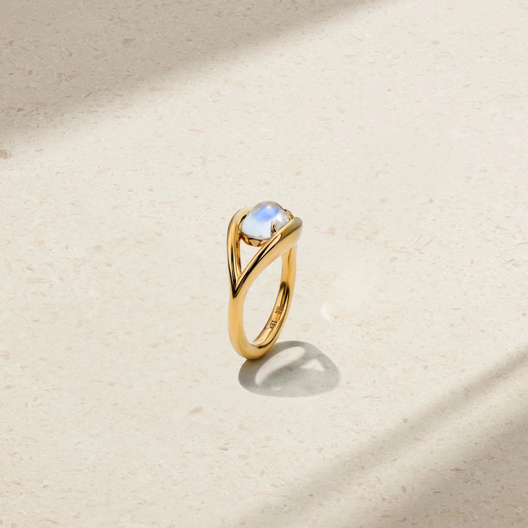 Fluid Evil Eye Moonstone Ring - Image 3