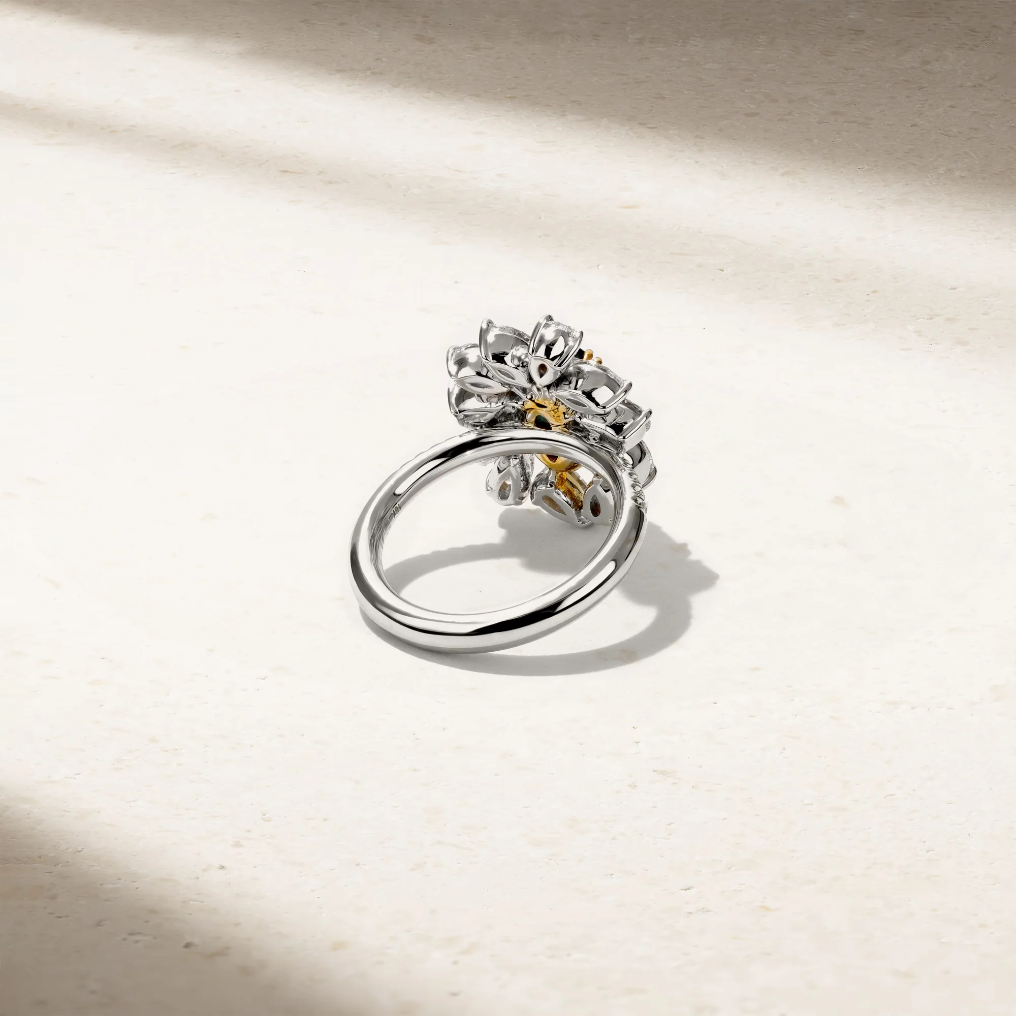 Grand Dahlia Alexandrite and Diamond Ring - Image 3