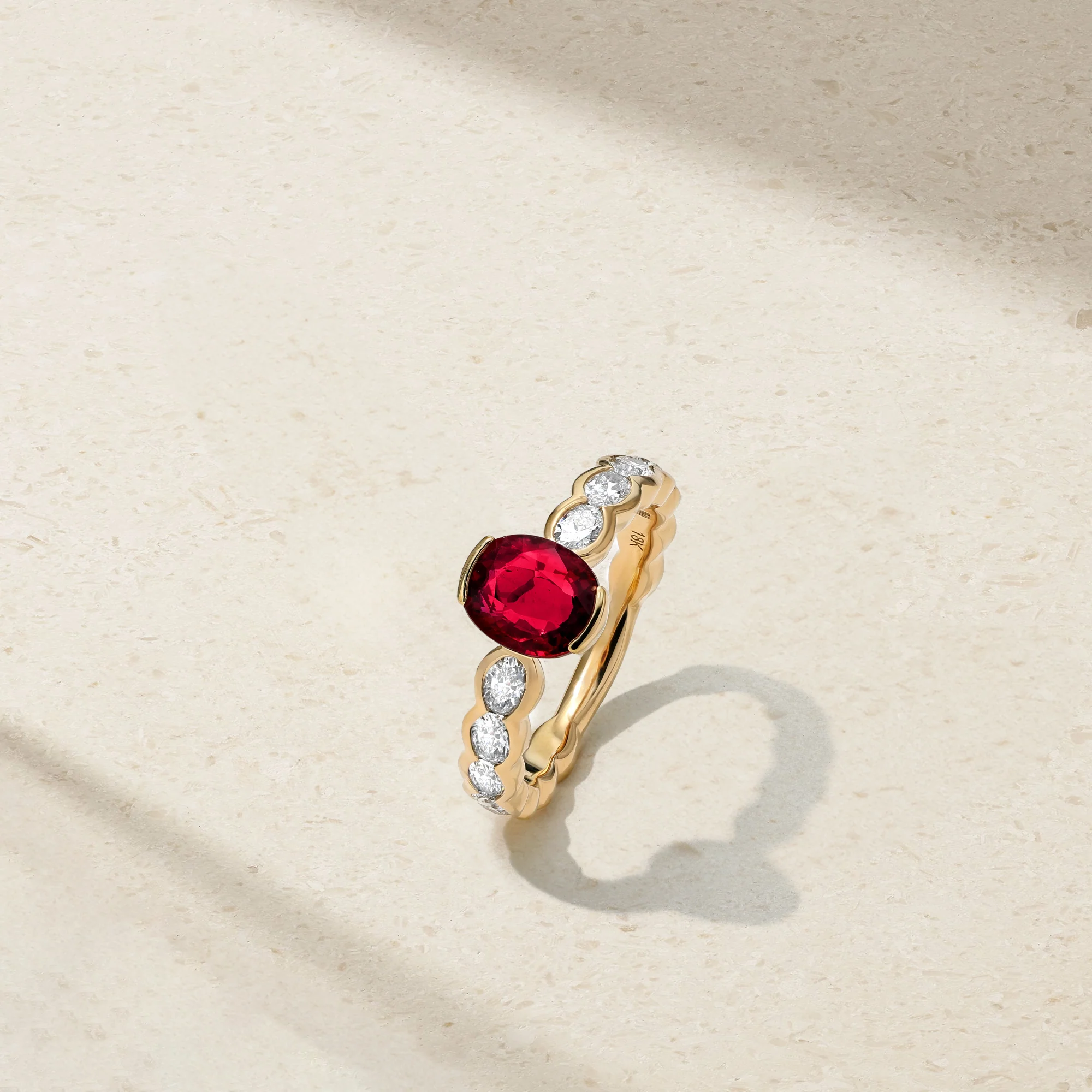 Groovy Ruby and Diamond Ring - Image 2