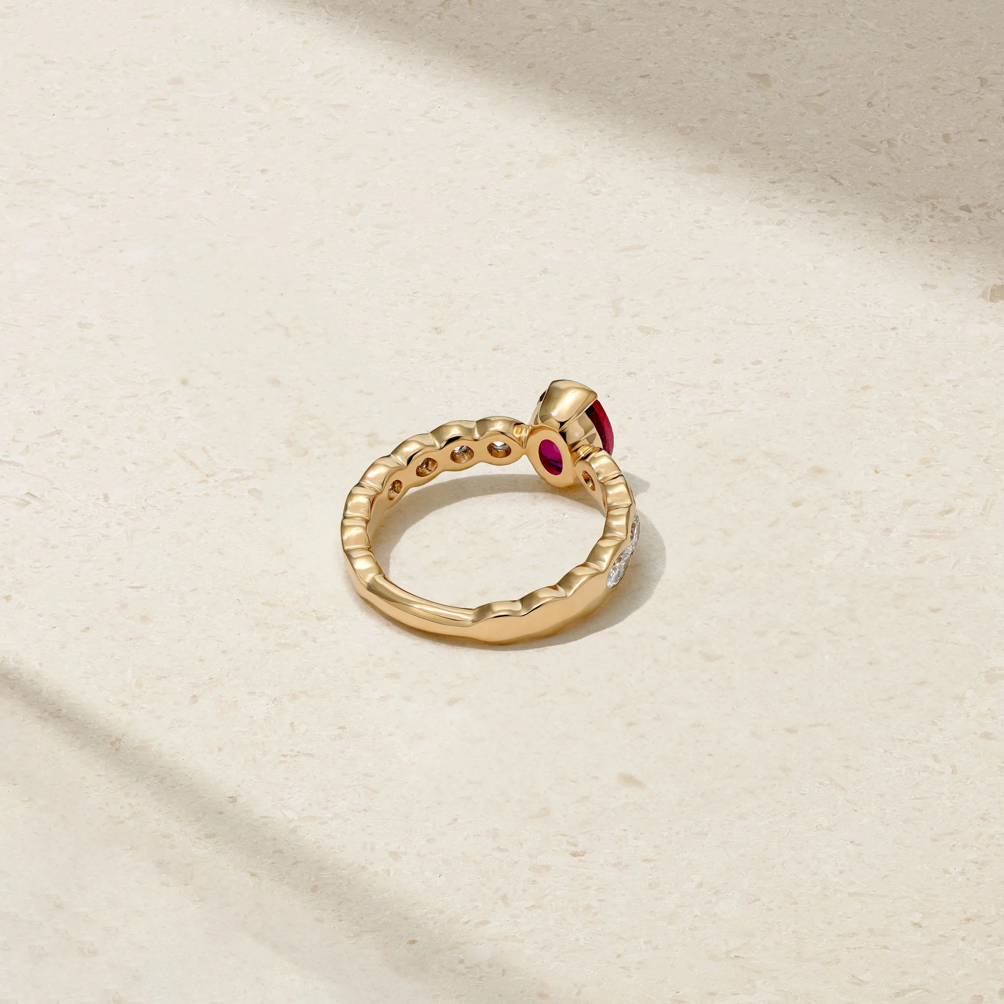 Groovy Ruby and Diamond Ring - Image 3
