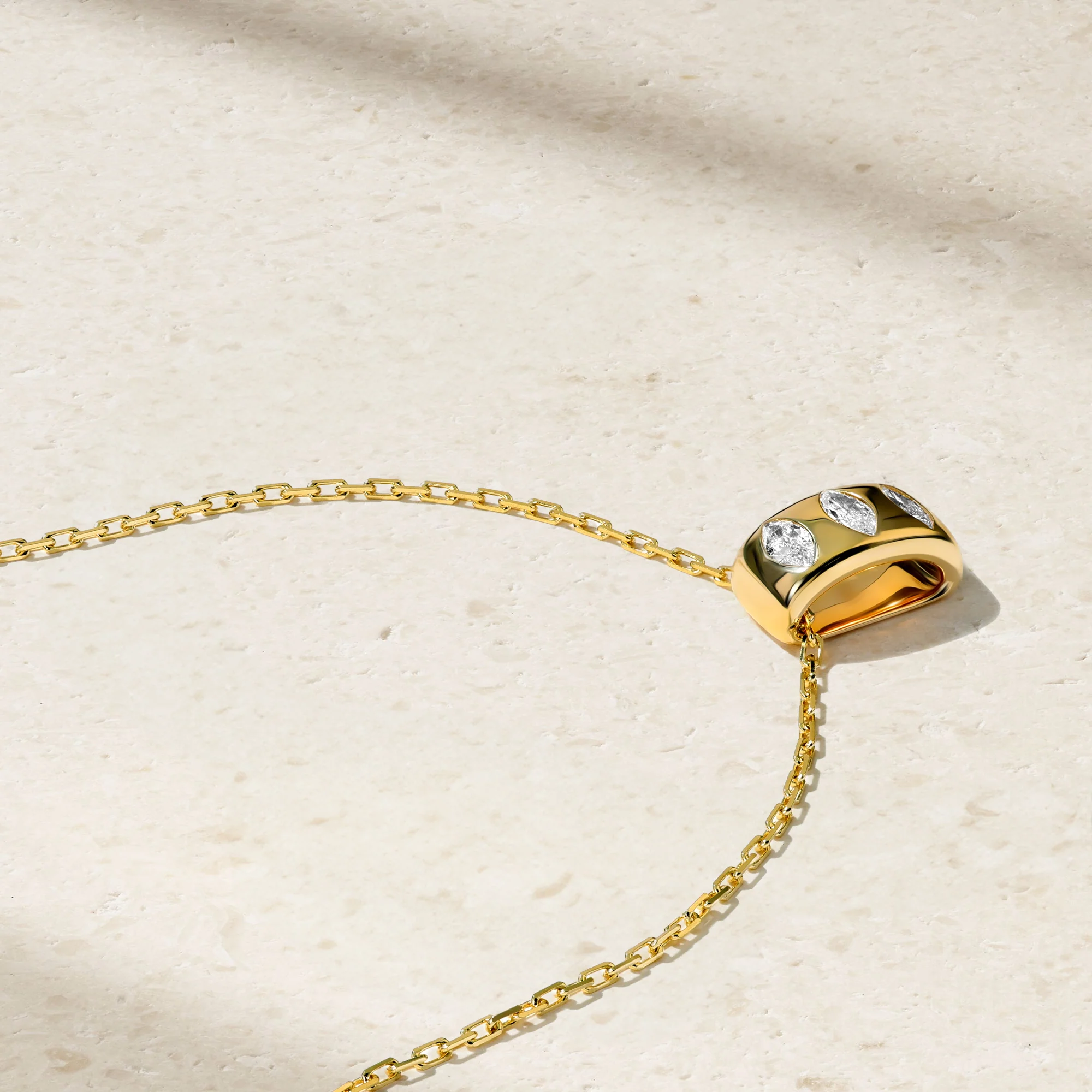 Guardian Diamond Barrel Pendant - Image 2