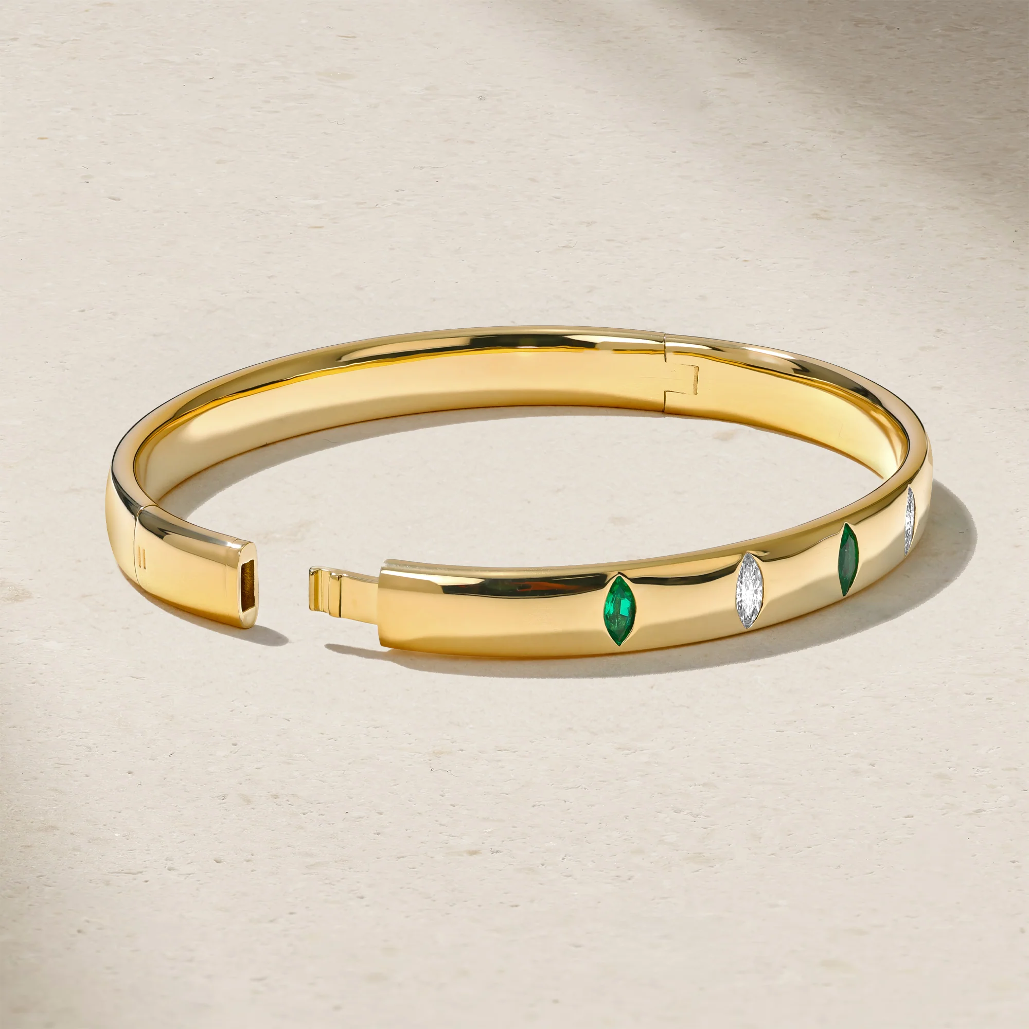 Guardian Emerald and Diamond Bangle - Image 2