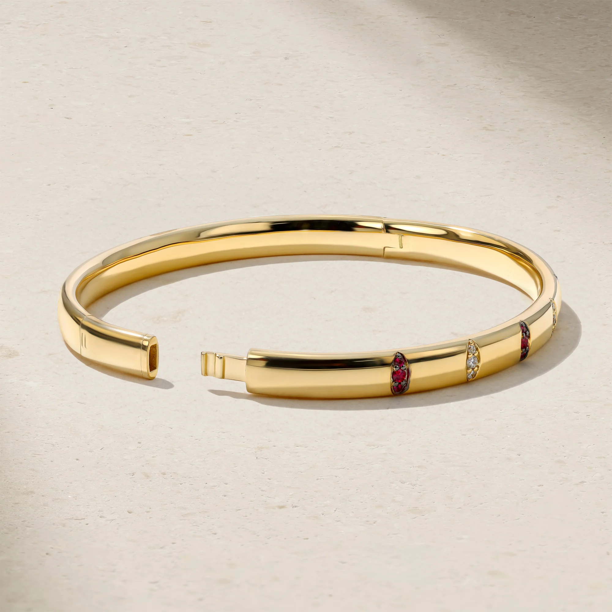 Guardian Pavé Ruby Bangle - Image 2