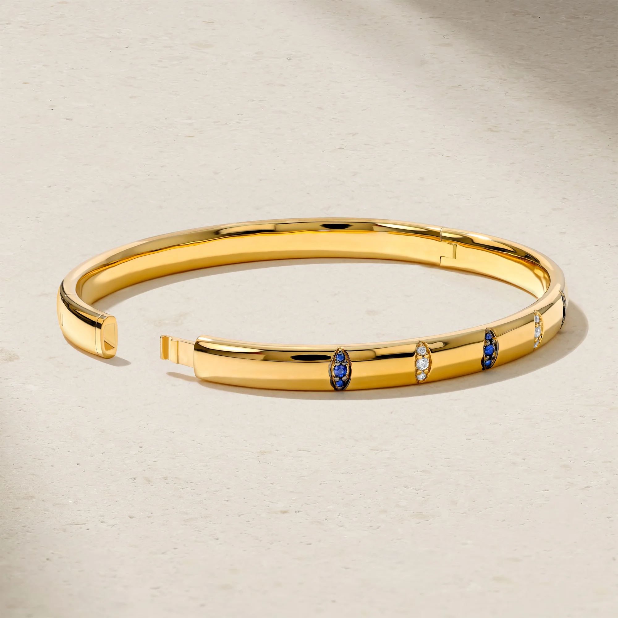 Guardian Pavé Sapphire Bangle - Image 2