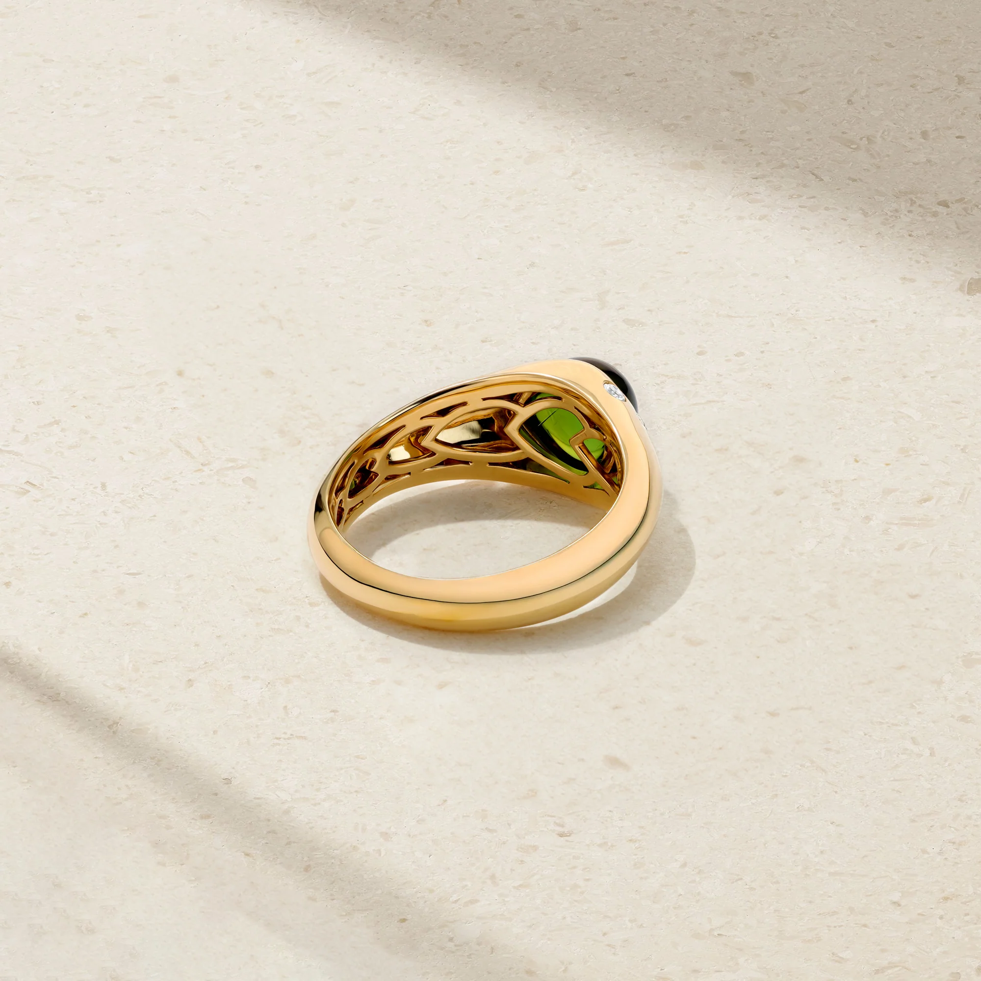 Gumdrop Green Tourmaline Cigar Band - Image 3