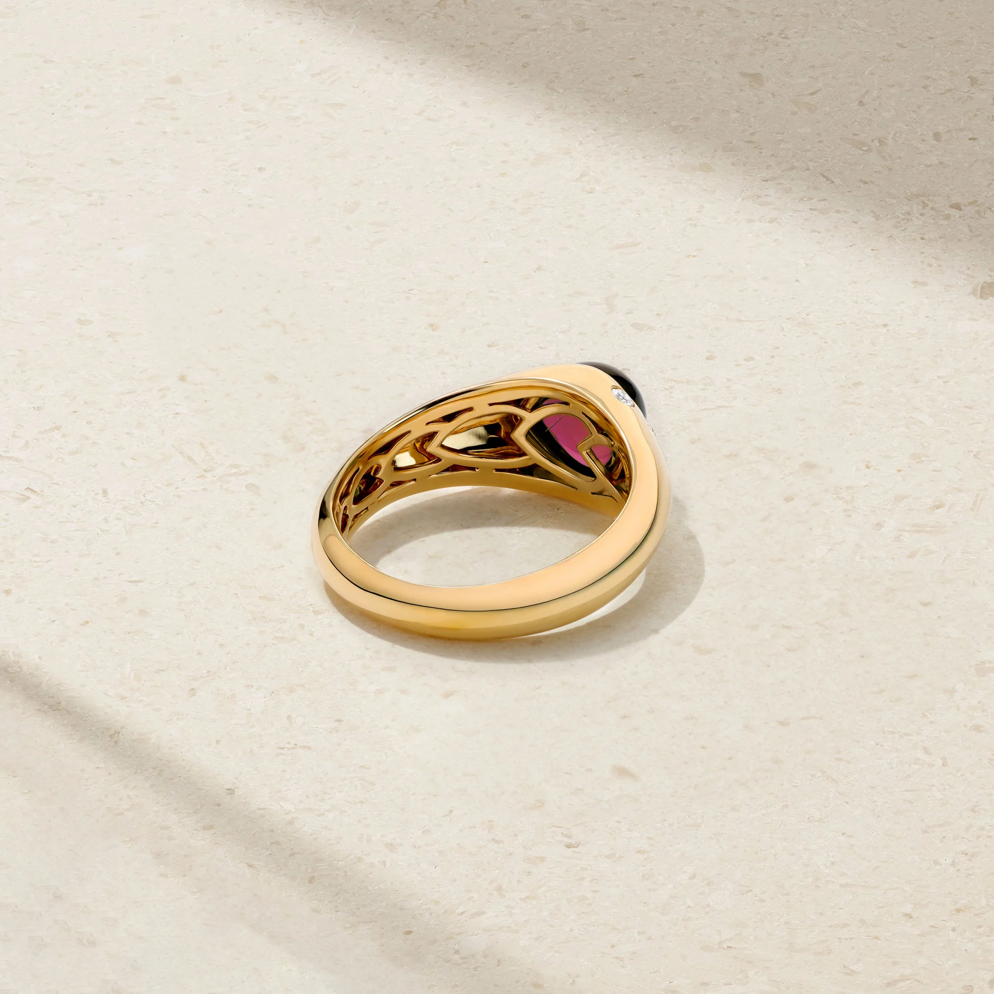 Gumdrop Pink Tourmaline Cigar Band - Image 3