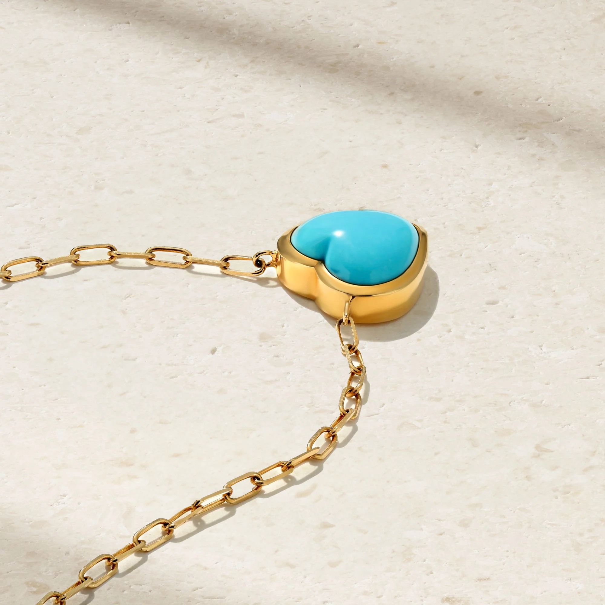 Heart of Gold Turquoise Necklace - Image 3