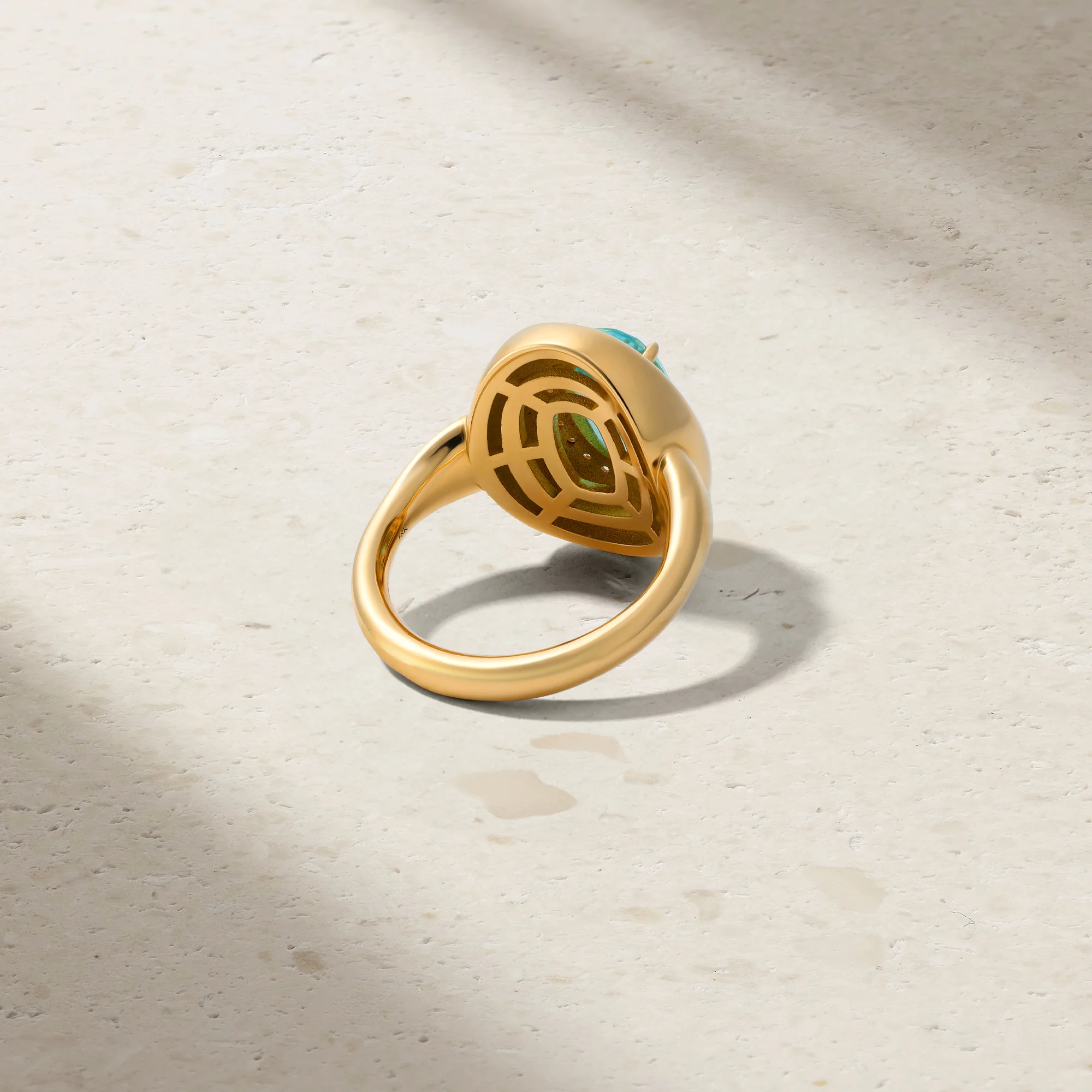 Heirloomed Grand Oval Paraiba Ring - Image 3