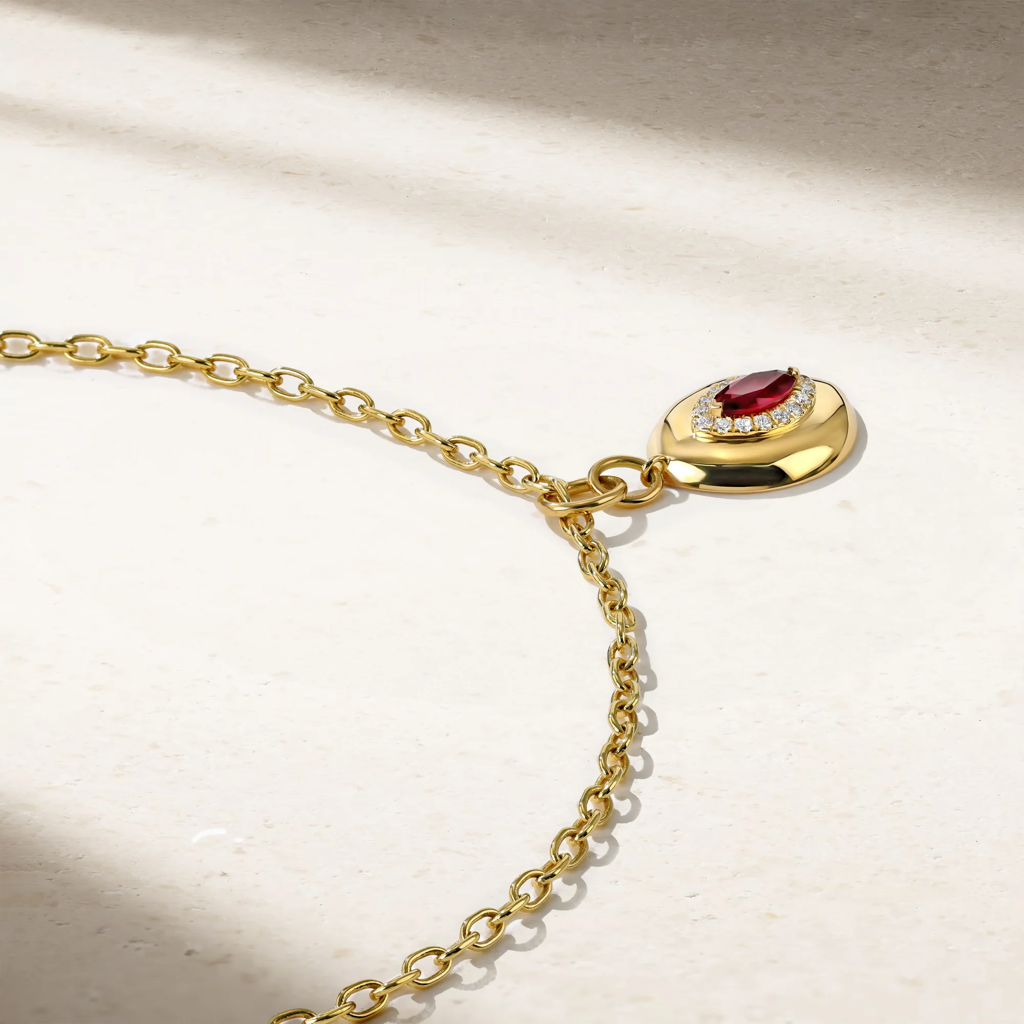 Heirloomed Marquise Ruby Pendant - Image 3