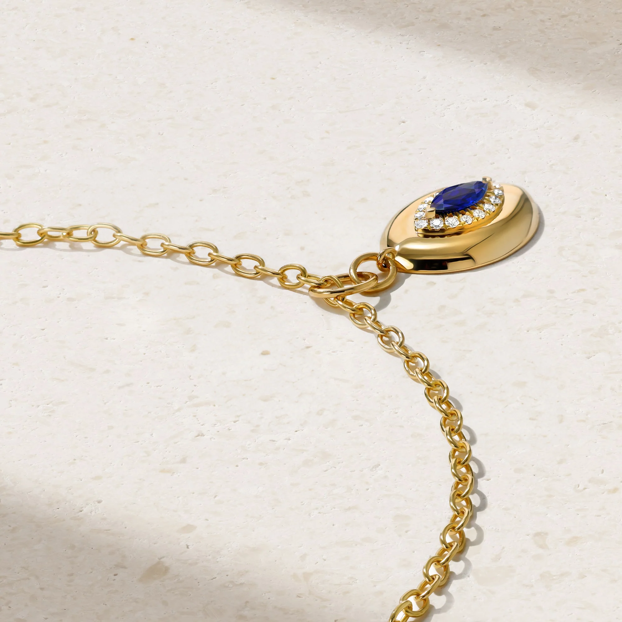 Heirloomed Marquise Sapphire Pendant - Image 2