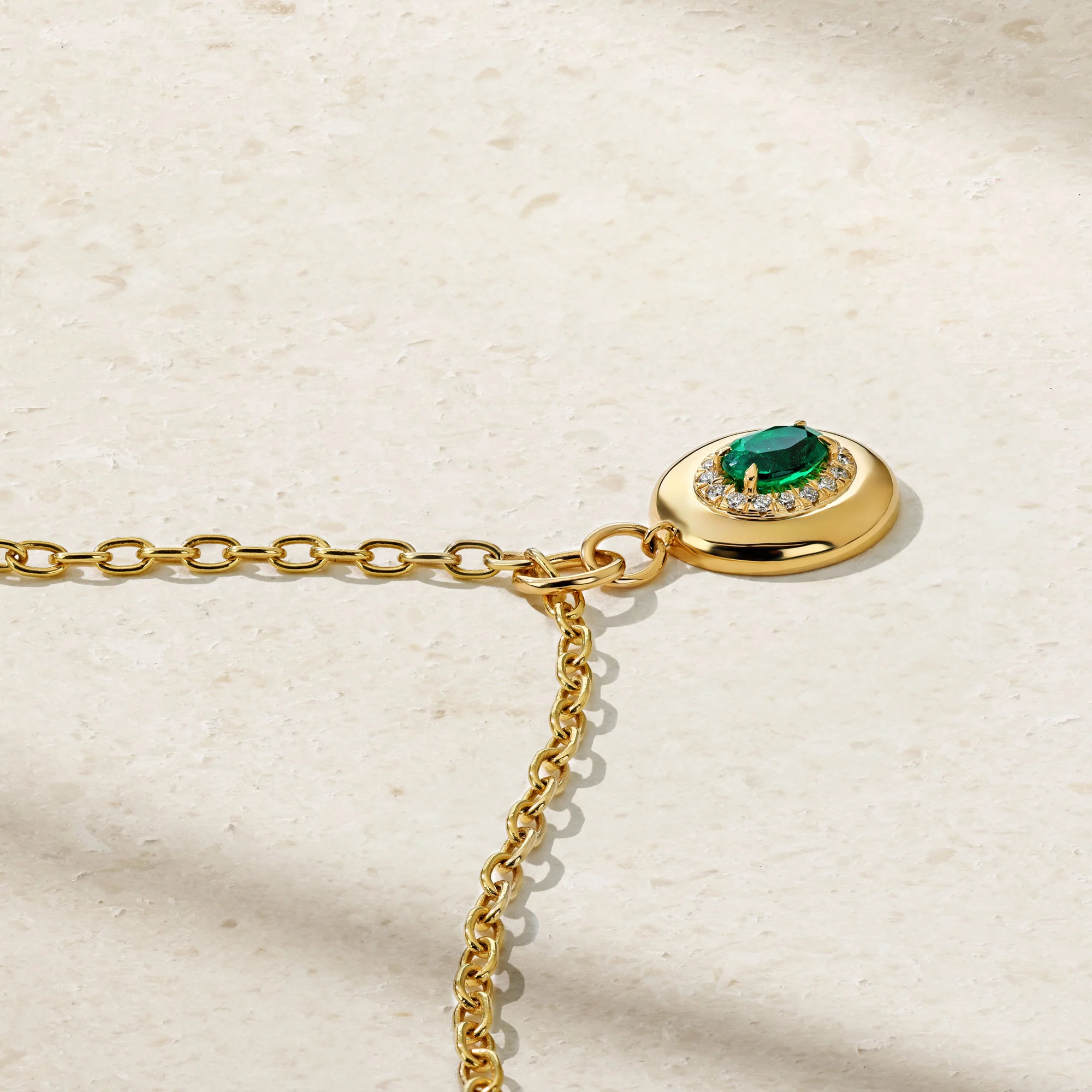Heirloomed Oval Emerald Pendant - Image 3