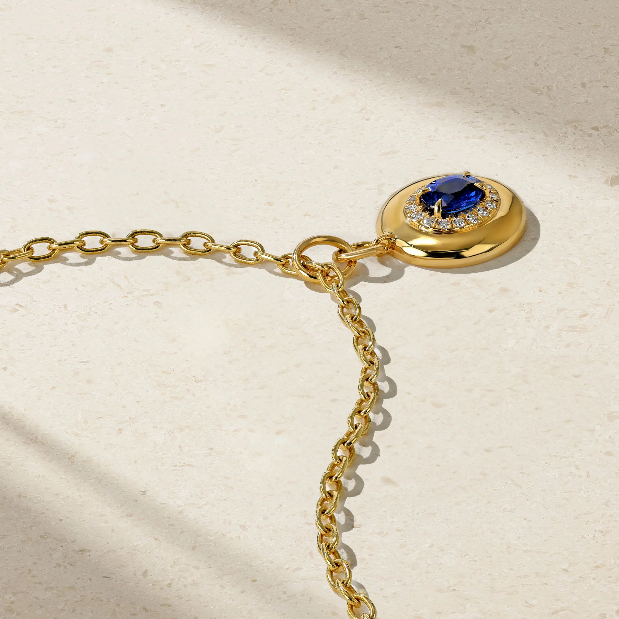 Heirloomed Oval Sapphire Pendant - Image 3