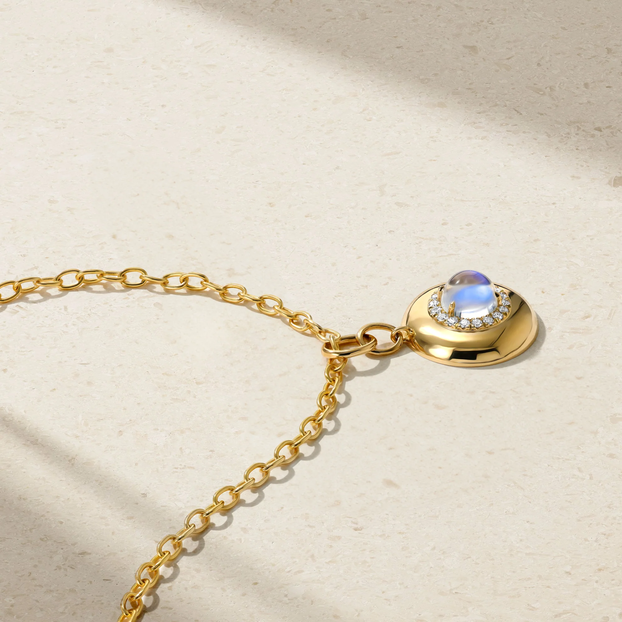 Heirloomed Round Moonstone Pendant - Image 2