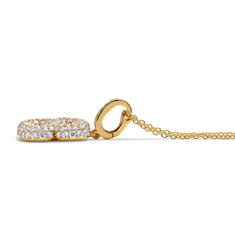 Initial "B" Diamond Pendant - Image 3