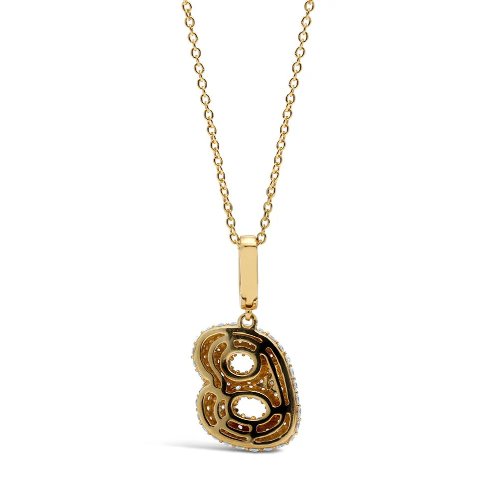 Initial "B" Diamond Pendant - Image 4