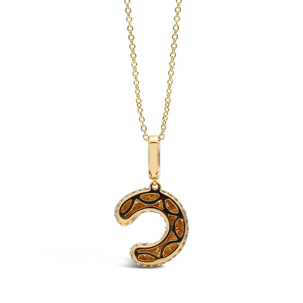 Initial "C" Diamond Pendant - Image 4