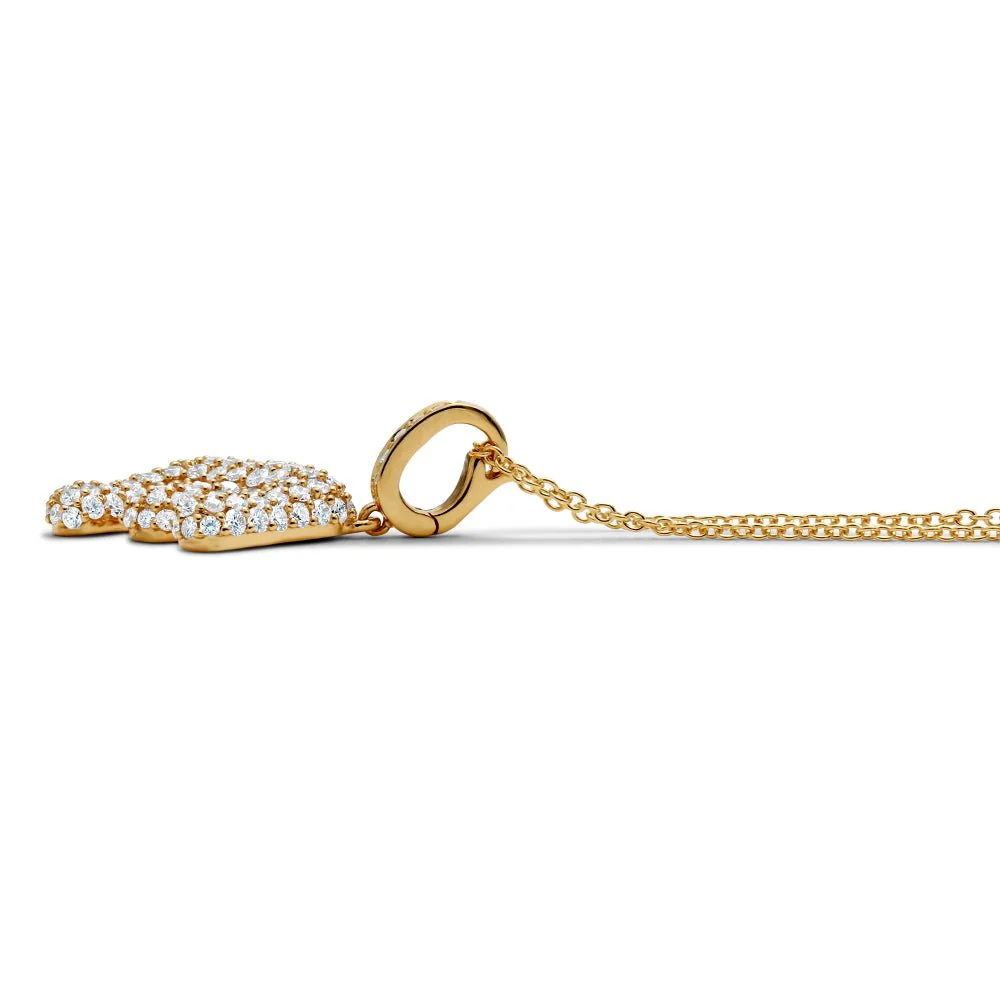 Initial "E" Diamond Pendant - Image 3