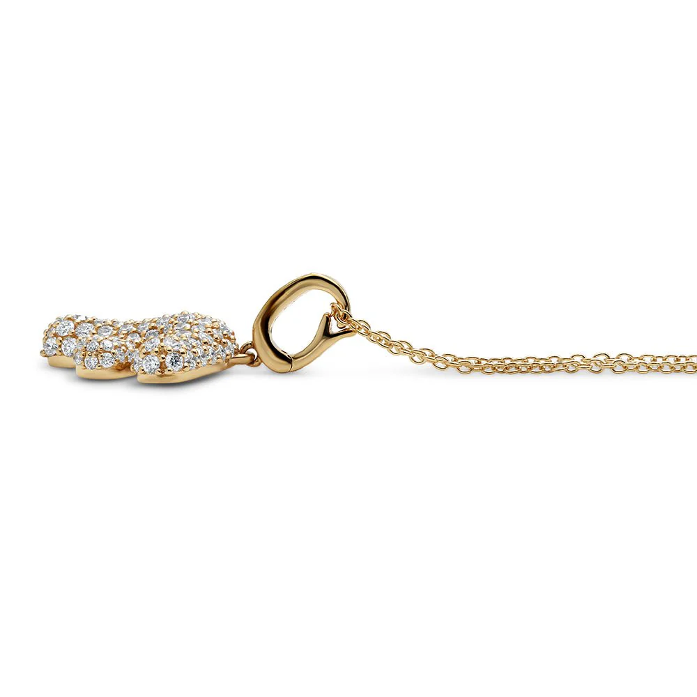 Initial "F" Diamond Pendant - Image 3