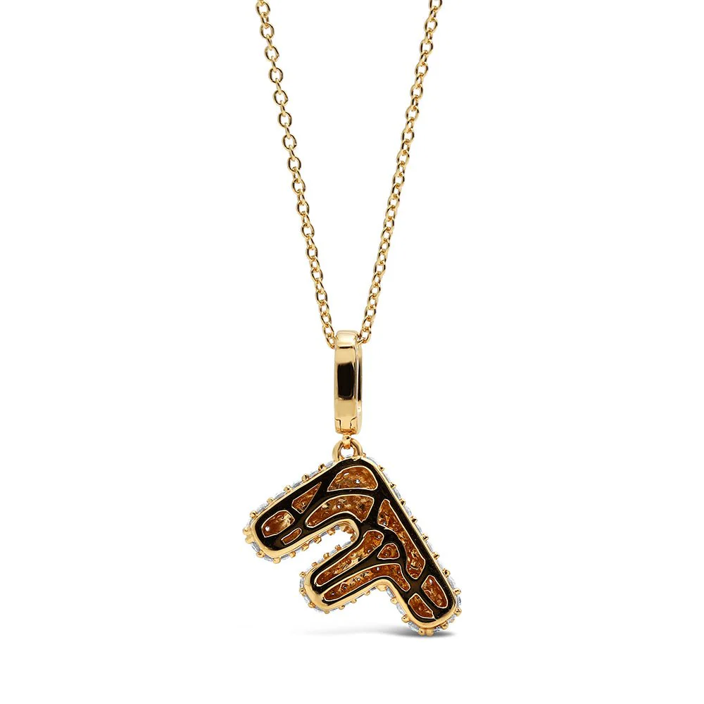 Initial "F" Diamond Pendant - Image 4