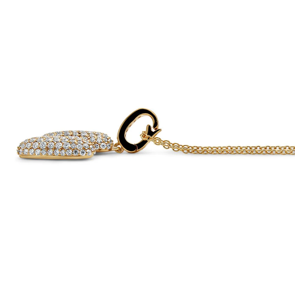 Initial "H" Diamond Pendant - Image 3