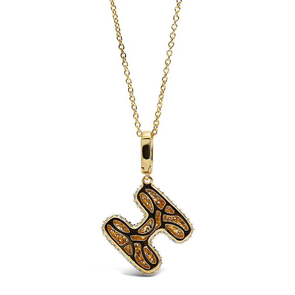 Initial "H" Diamond Pendant - Image 4